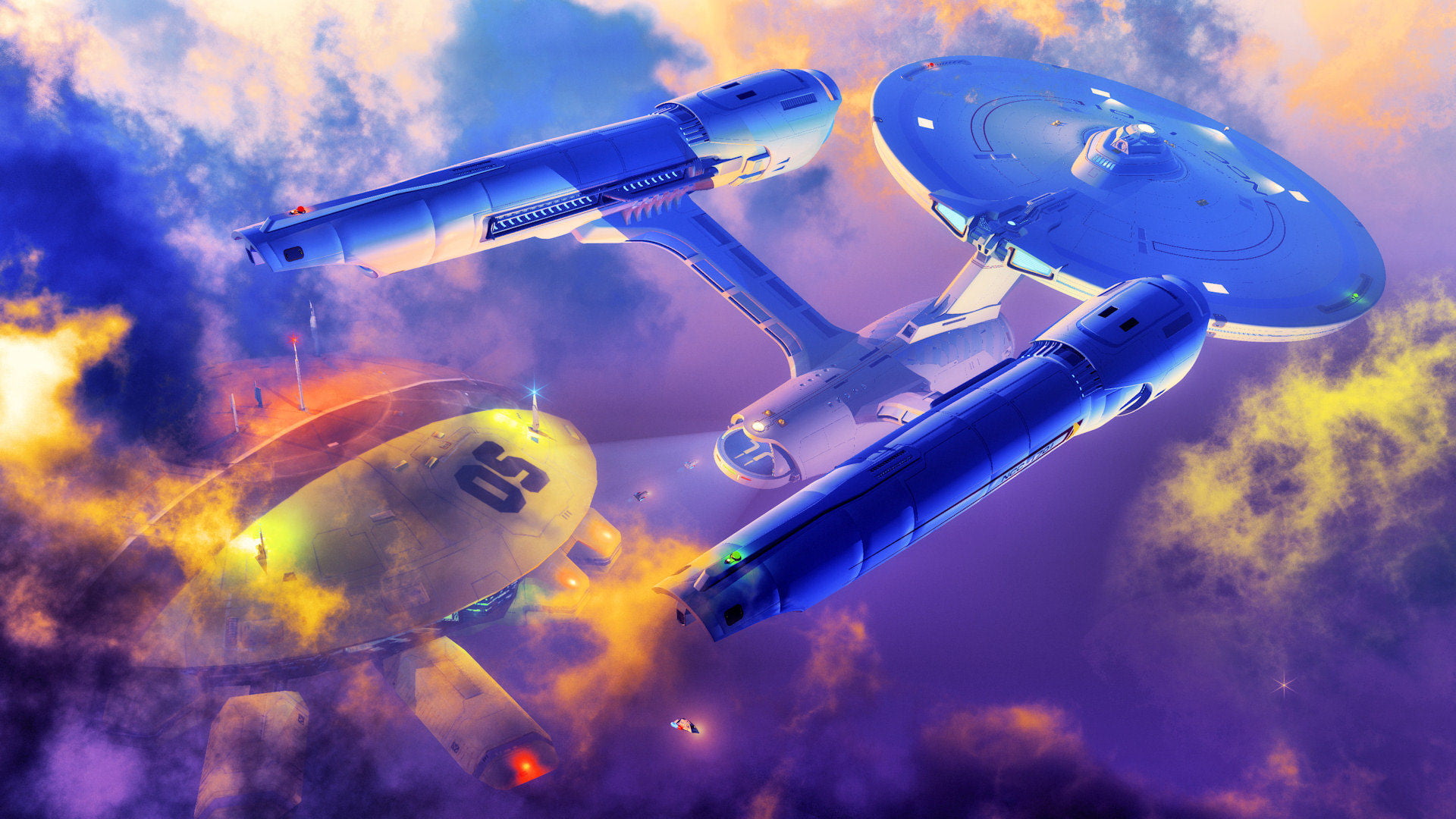 1080P, USS Enterprise (spaceship), Star Trek, HD Wallpaper