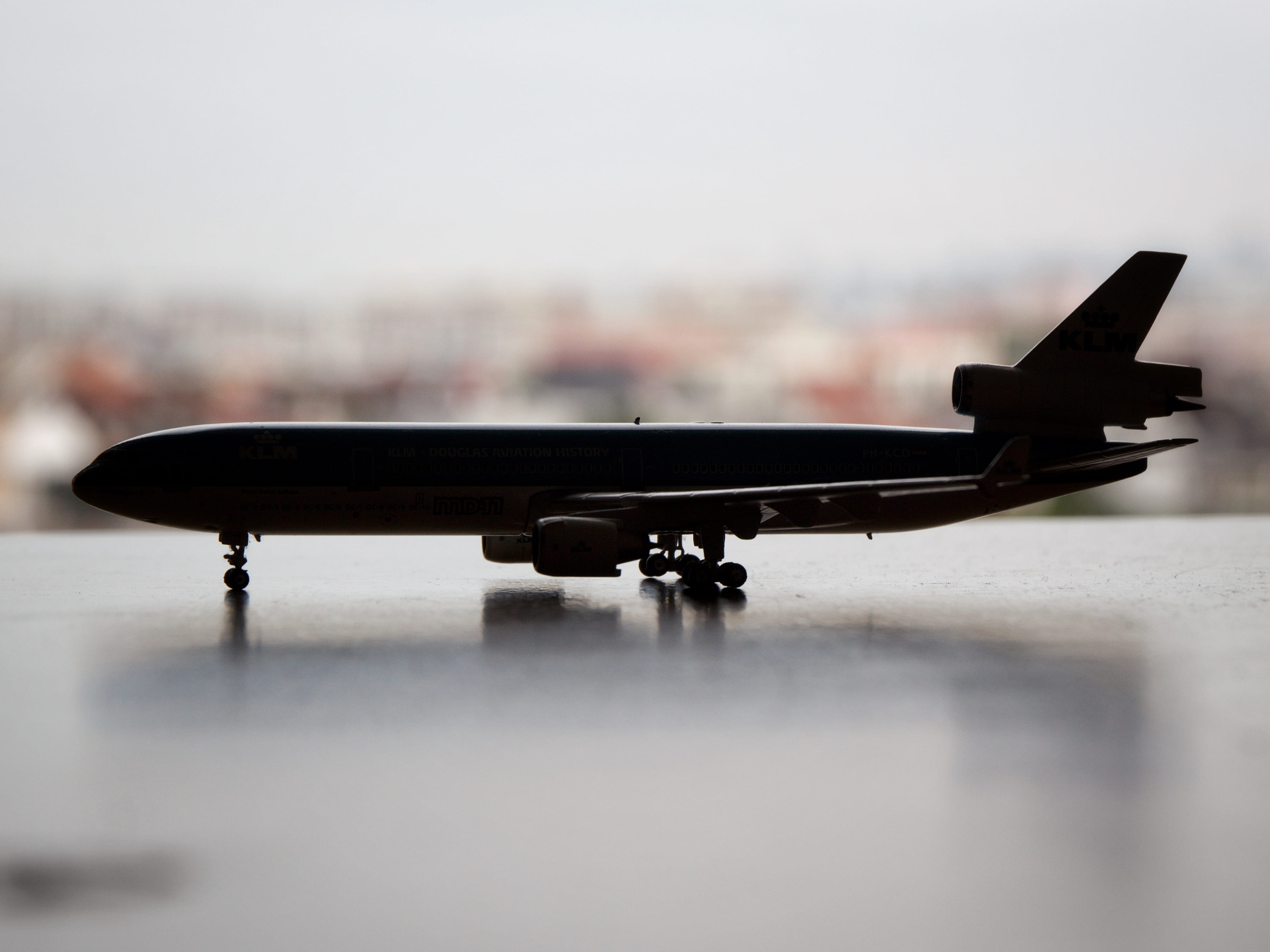 no people, model airplane, toy, side view, selective focus, copy space, aerospace industry, aircraft, plane, airplane, mode of transportation, aviation, HD Wallpaper