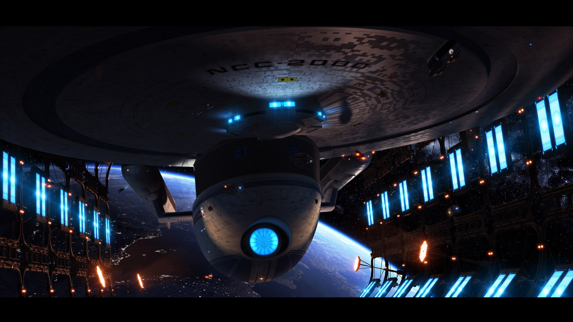 trek, uss, 1080P, star, excelsior, HD Wallpaper