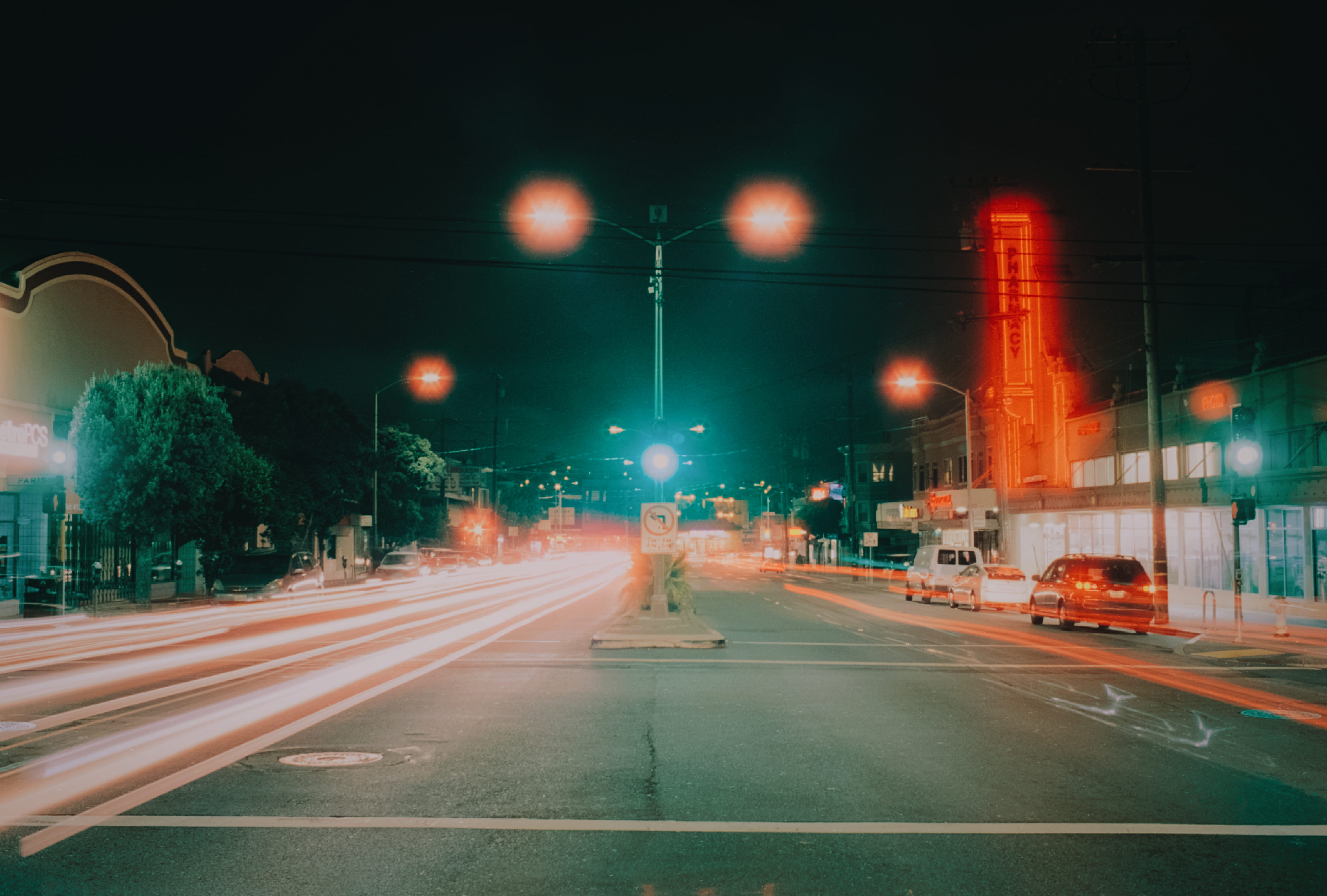 vehicle light, long exposure, transportation, excelsior, illuminated, light streak, no people, symbol, motion, car lights, city, outdoors, blurred motion, HD Wallpaper