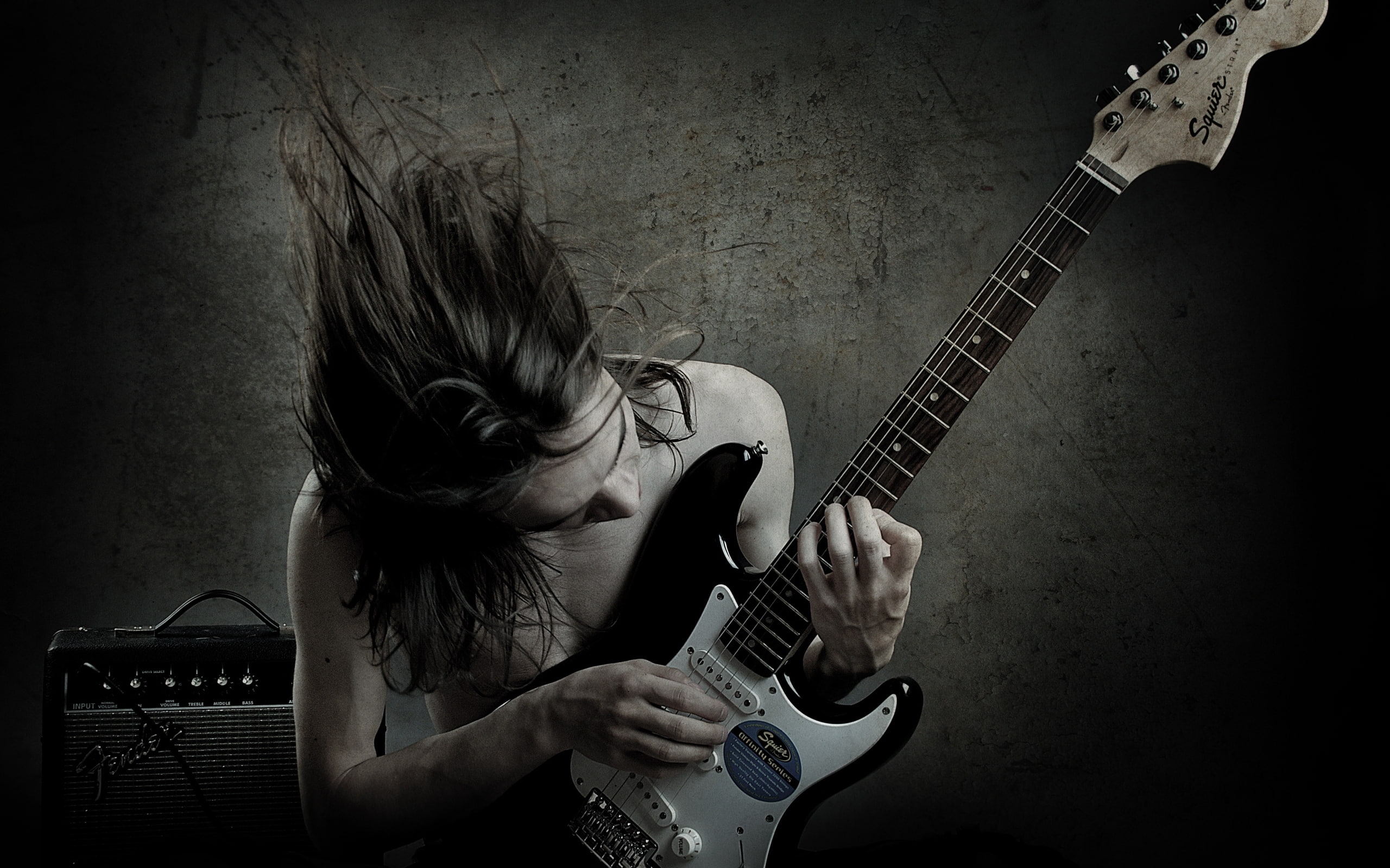 black metal, fender, 2K, solo, HD Wallpaper