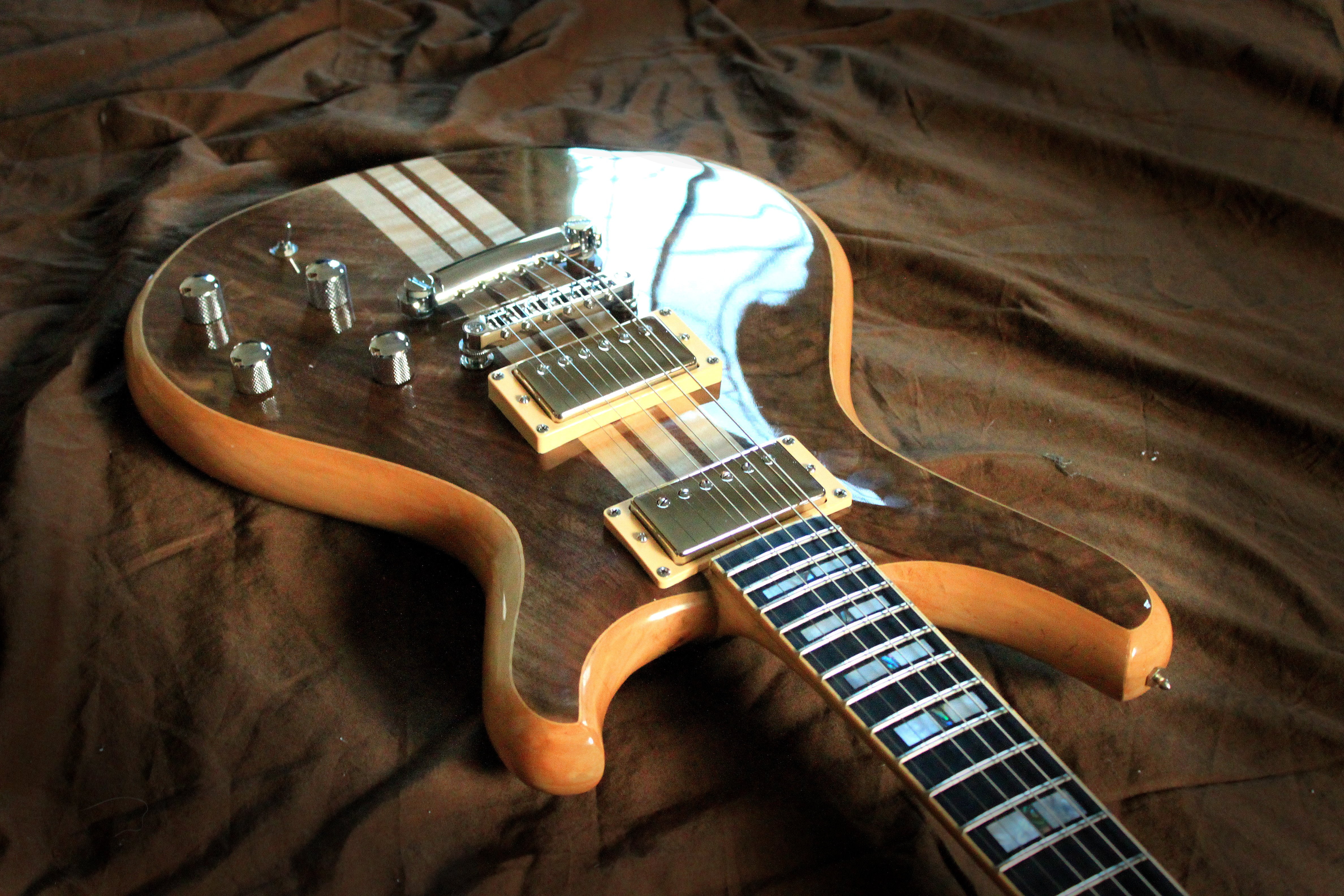 gibson, music, 4K, fender, electric, reflection, art, guitar, macro, strings, HD Wallpaper