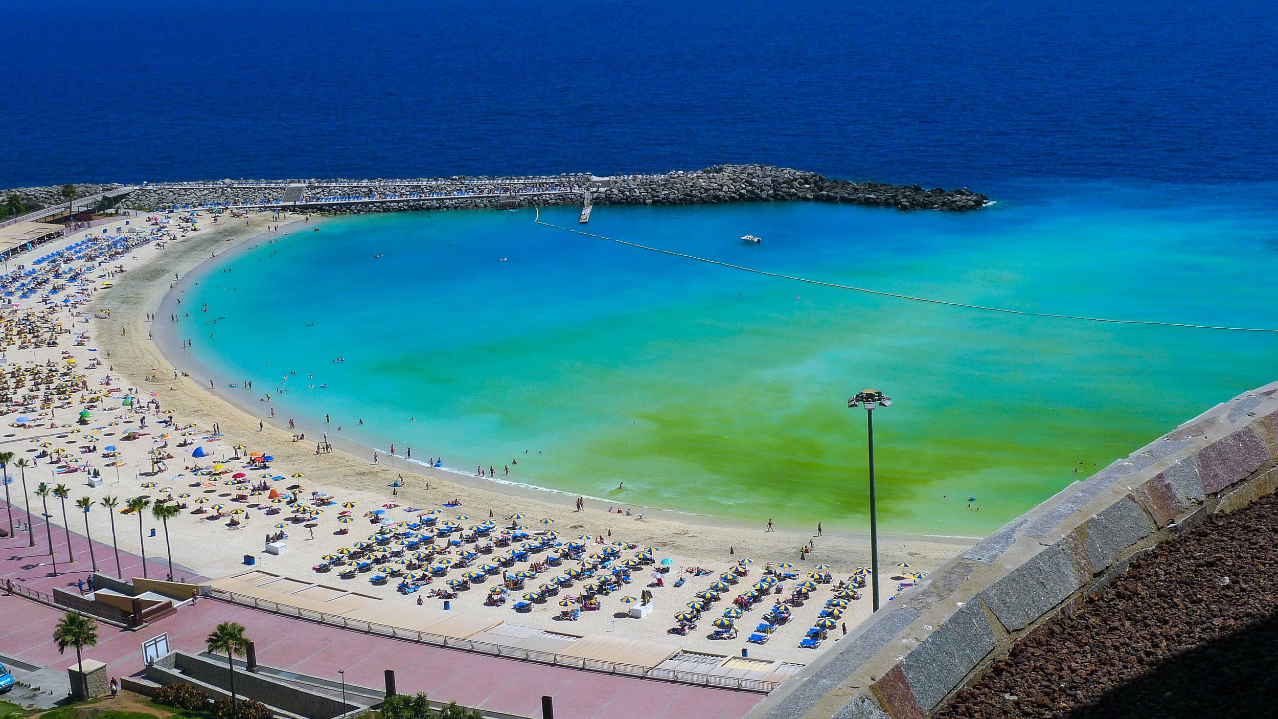 island, blue, turquoise colored, aerial view, scenics - nature, beauty in nature, nature, water, sunny, outdoors, travel, day, plaza, holiday, spain, bay, HD Wallpaper