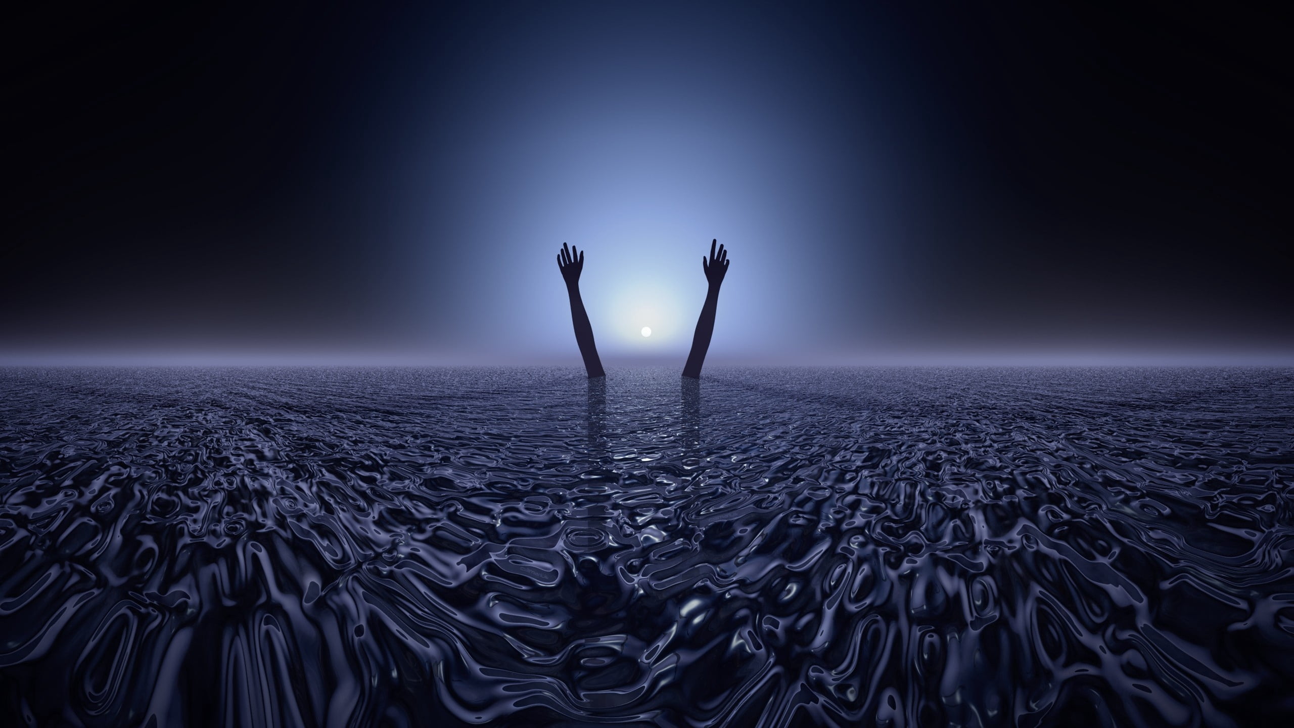 men, outdoors, accidents and disasters, creative, sunset, digital composite, aggression, silhouette, long exposure, success, computer crime, blue, anger, HD Wallpaper