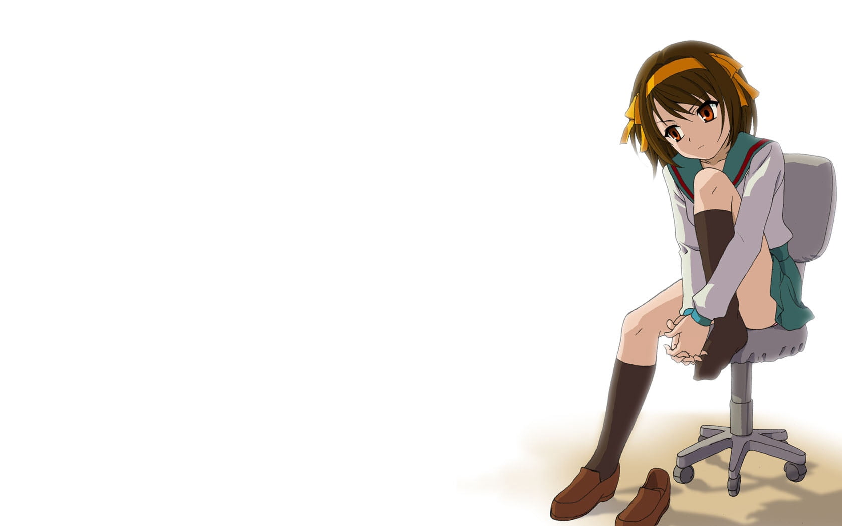 front view, cute, animated, one Person, girl, sitting, women, shoes, character, steno, standing, females, businesswoman, posture, illustration, HD Wallpaper
