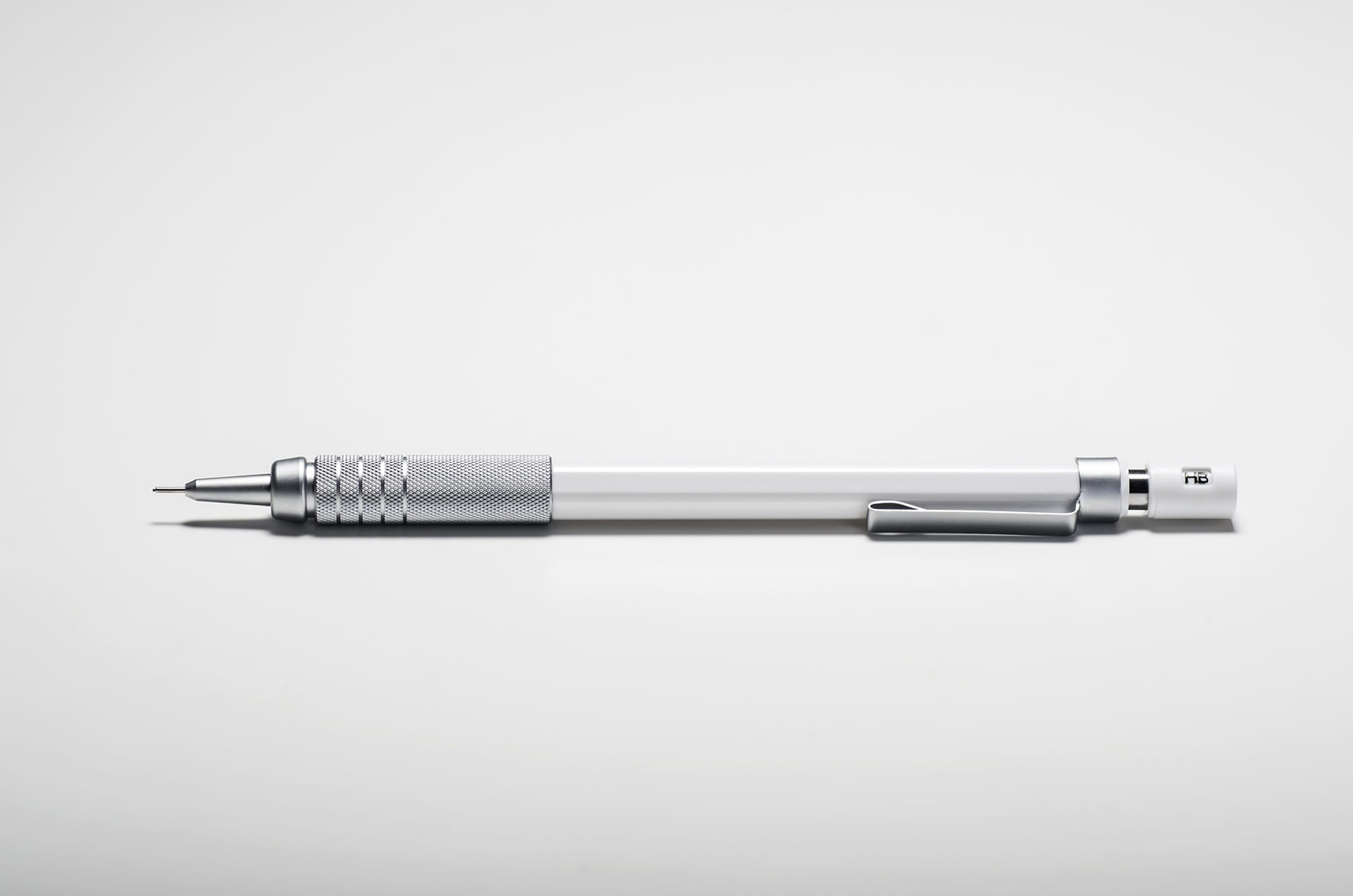 pencil, white color, silver - metal, propelling pencil, communication, cut out, white background, click, instrument, 1080P, mechanical pencil, gray, no people, HD Wallpaper