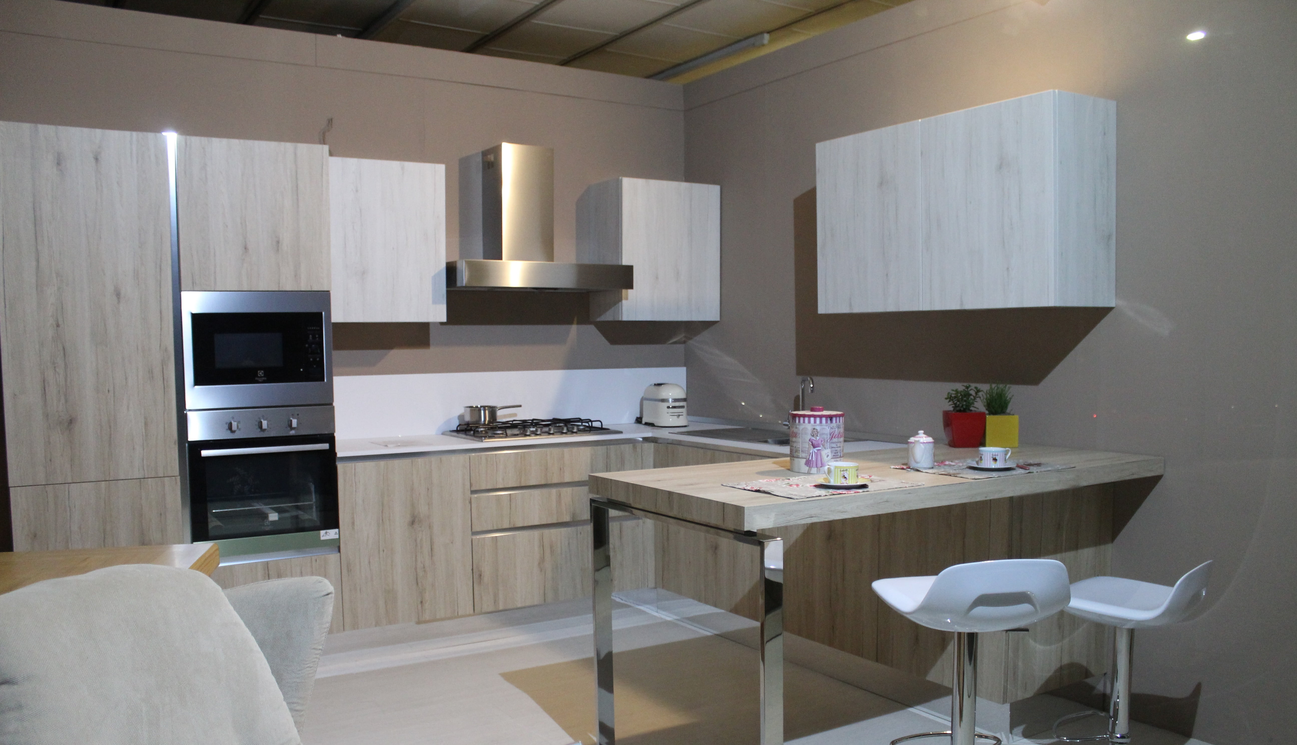 kitchenette, kitchen, table, furniture, apartment, interior, modern kitchen, appliance, modern, arredo, home showcase interior, home Interior, brown, house, HD Wallpaper