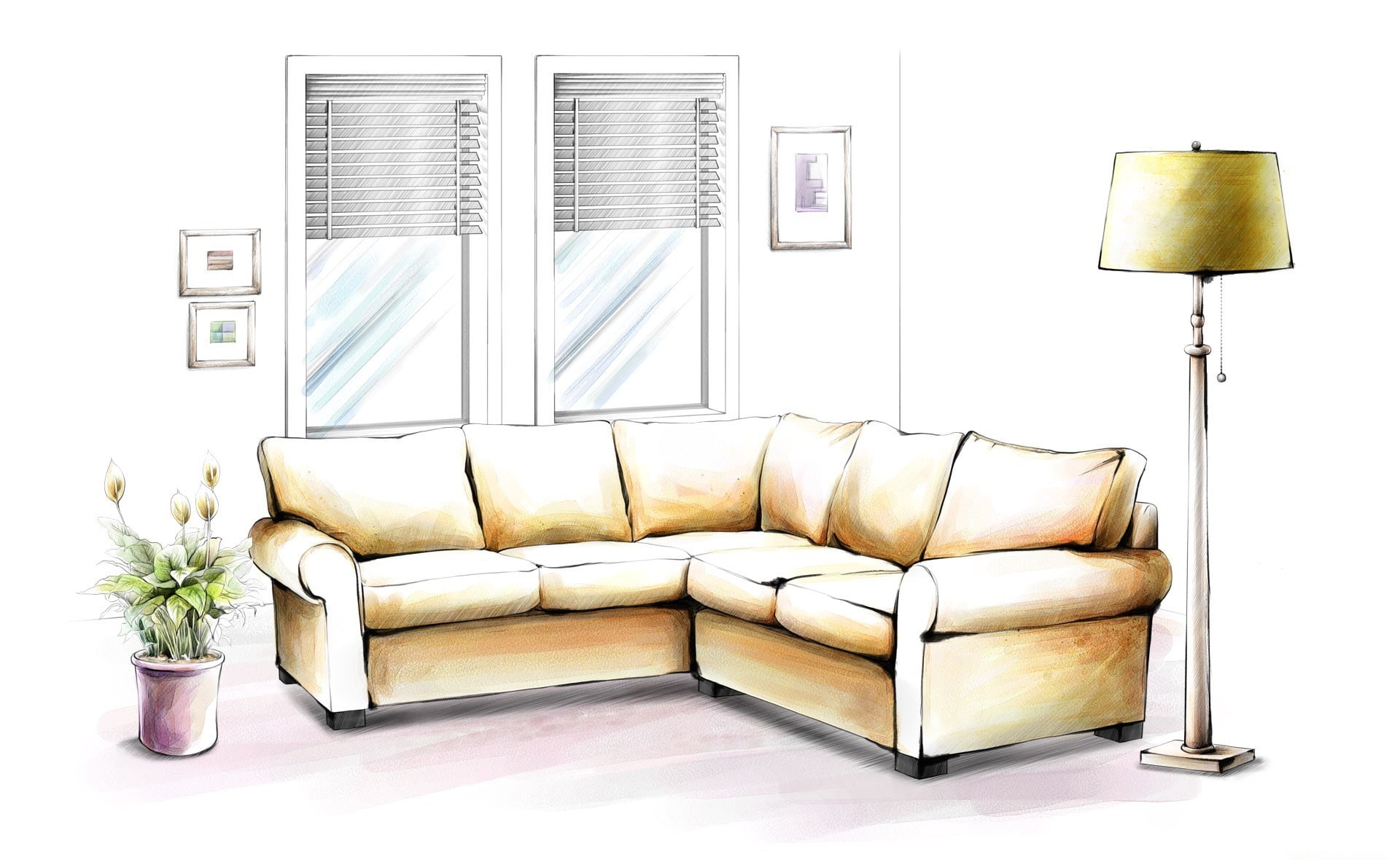 relaxation, lifestyles, sofa, home, furniture, coffee table, apartment, padded, window, plant, nature, living Room, 1080P, no People, design, HD Wallpaper