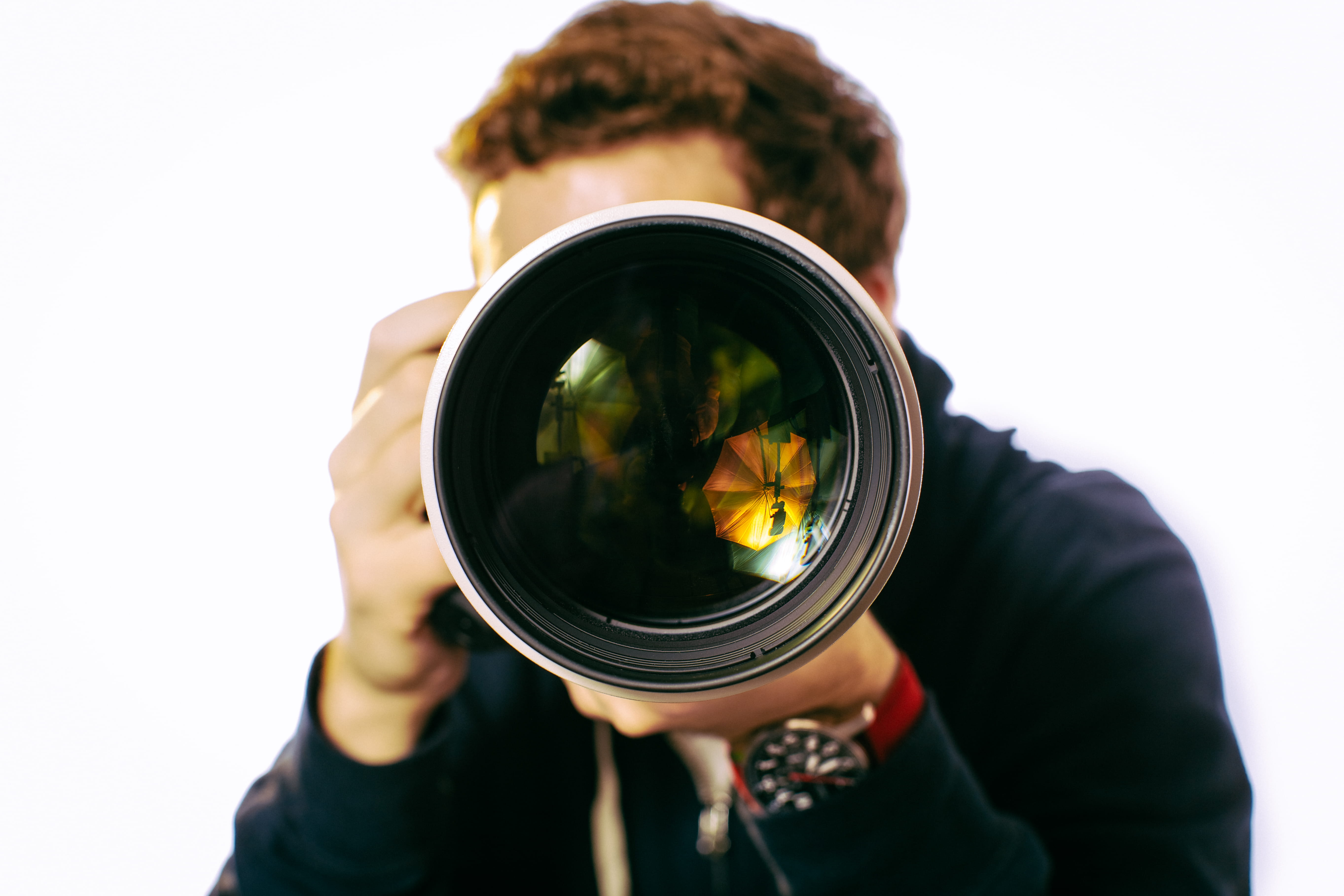 obscured face, knitting, photography themes, front view, black, camera - photographic equipment, photographing, wearing, khaki, camera lens, photography, HD Wallpaper