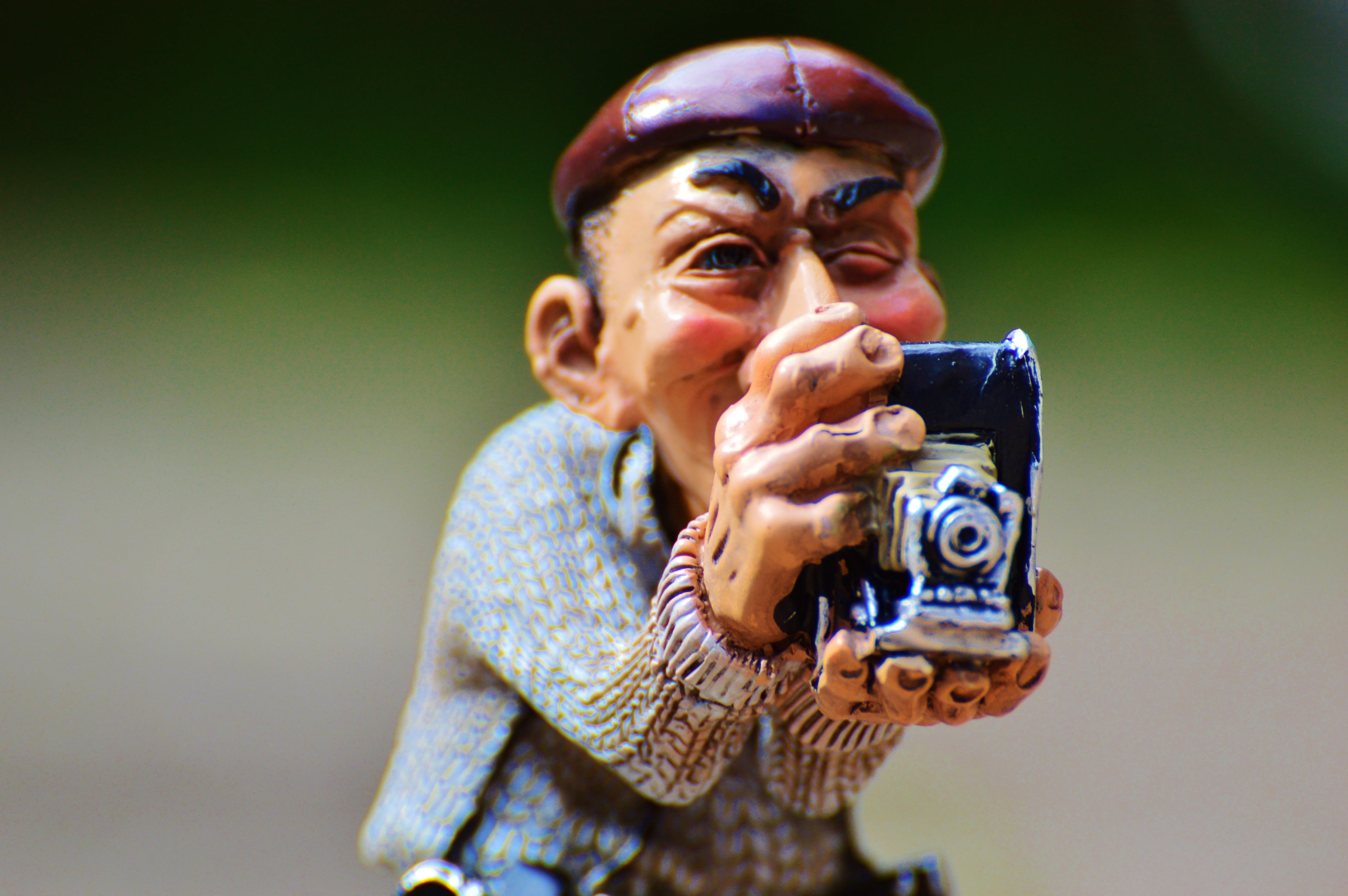 funny, portrait, photography themes, adult, holding, looking, waist up, camera, smiling, fashion, camera - photographic equipment, digital camera, photography, HD Wallpaper