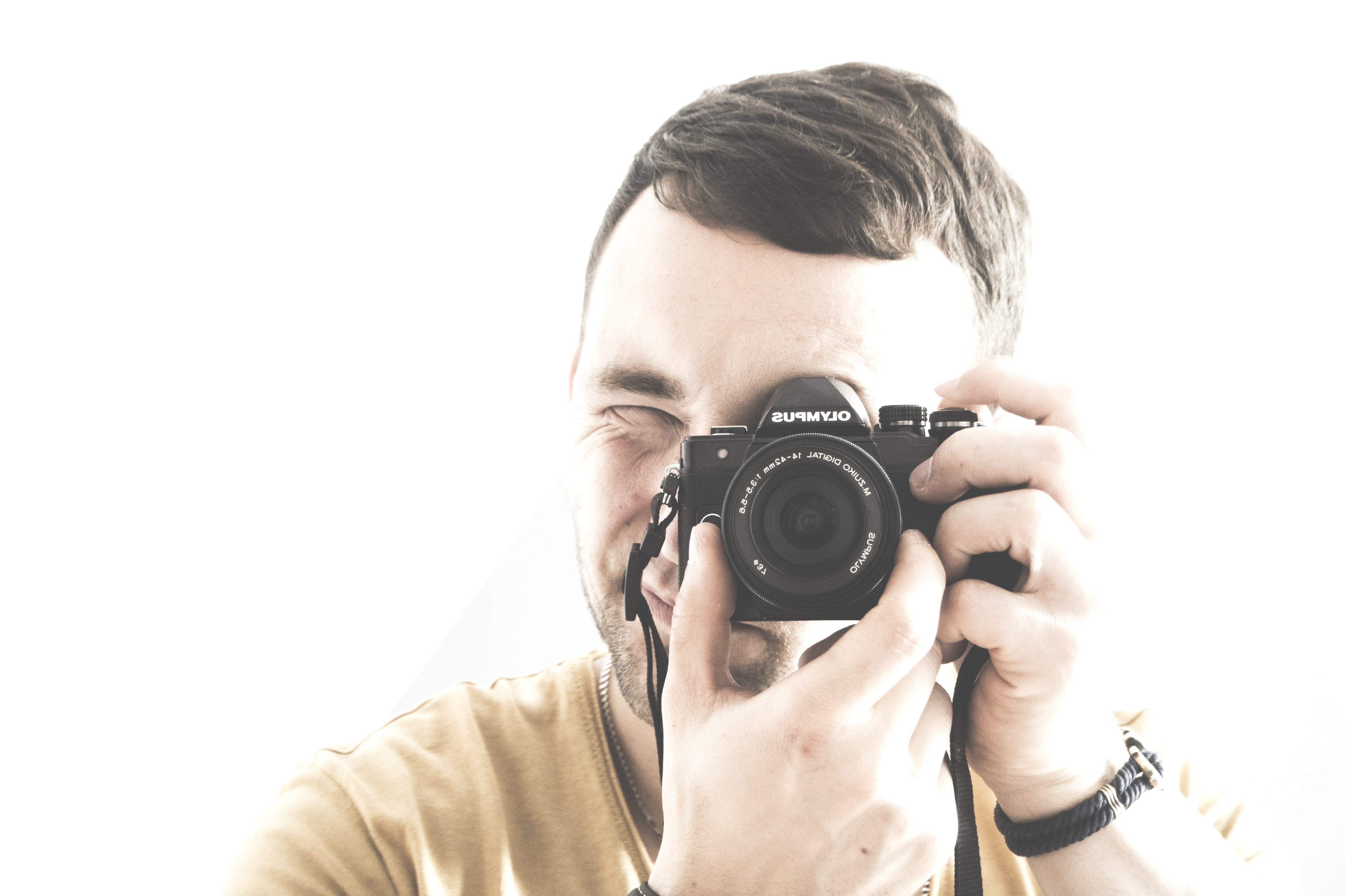 hands, one person, technology, occupation, camera - photographic equipment, photographic equipment, slr camera, men, shooting, adult, 4K, camera, front view, HD Wallpaper