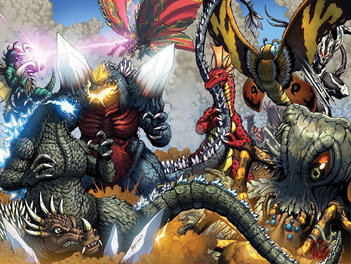 Godzilla: Rulers Of Earth, Godzilla, 720P, HD Wallpaper