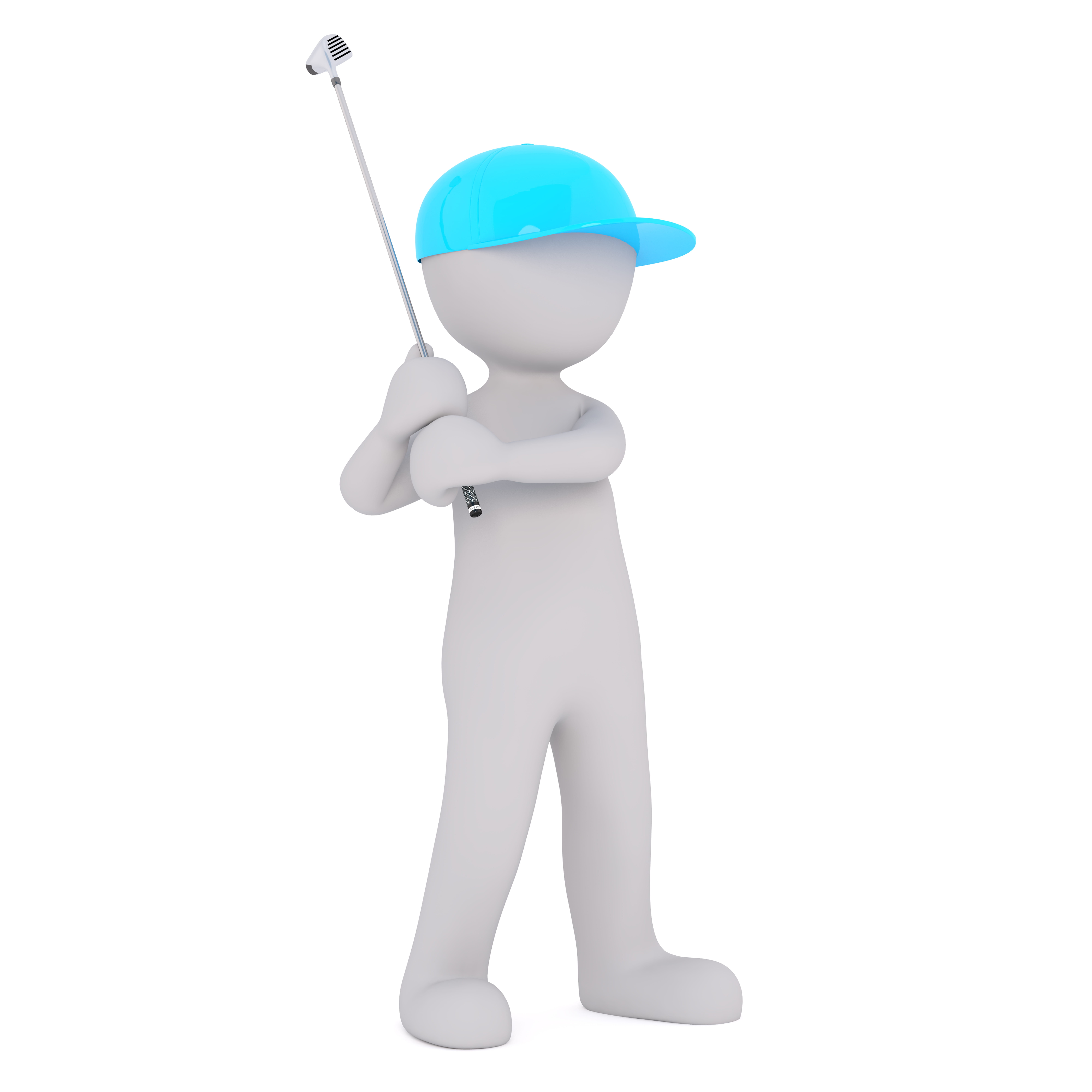 people, full body, golf, Isolated, human representation, no people, 3d, model, 3D Model, recreational sports, golfer, standing, male likeness, robot, representation, Phone HD Wallpaper