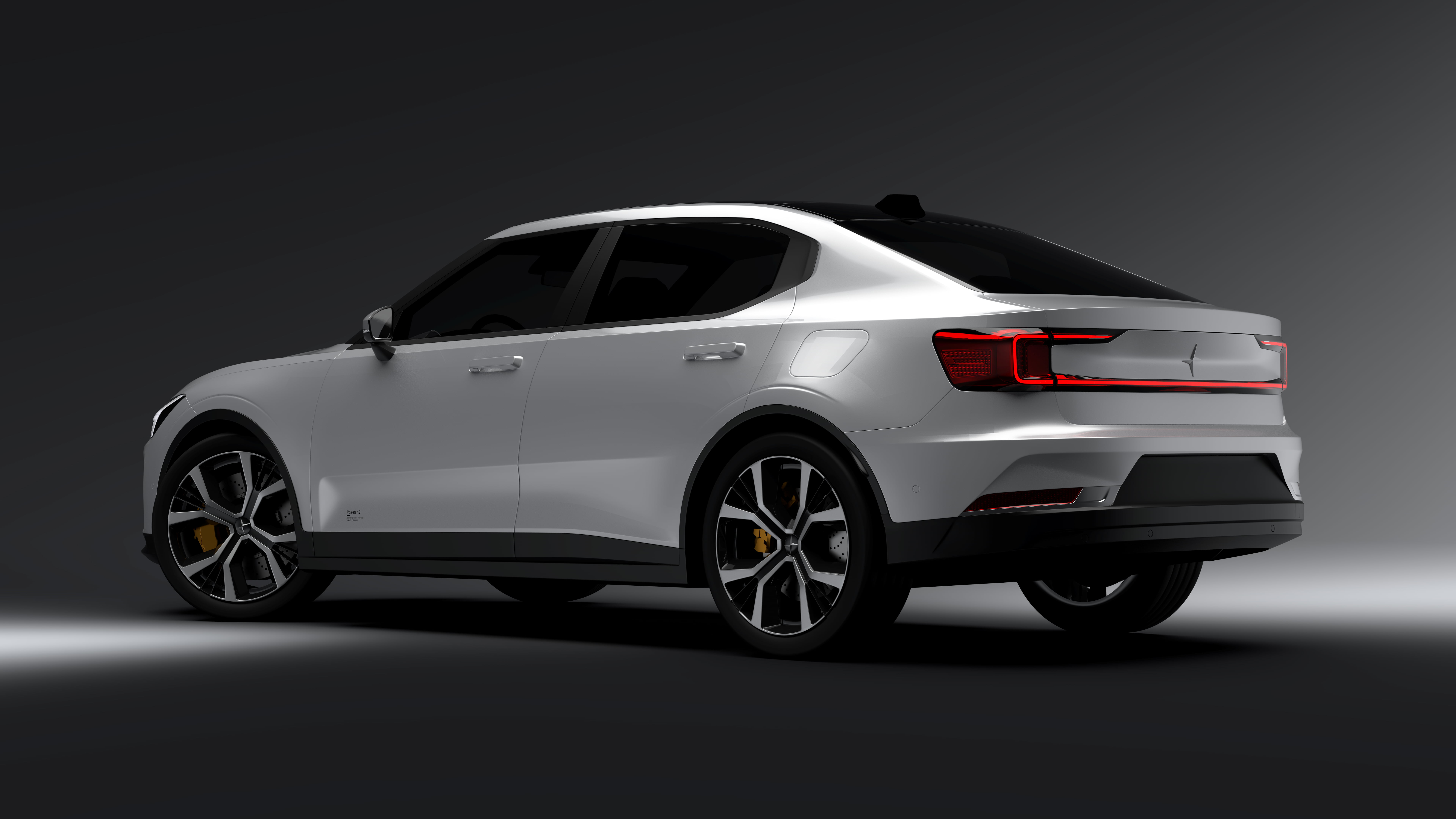 Polestar 2, digital art, CGI, car, Polestar, 8K, Volvo, 3D visualization, render, vred, HD Wallpaper