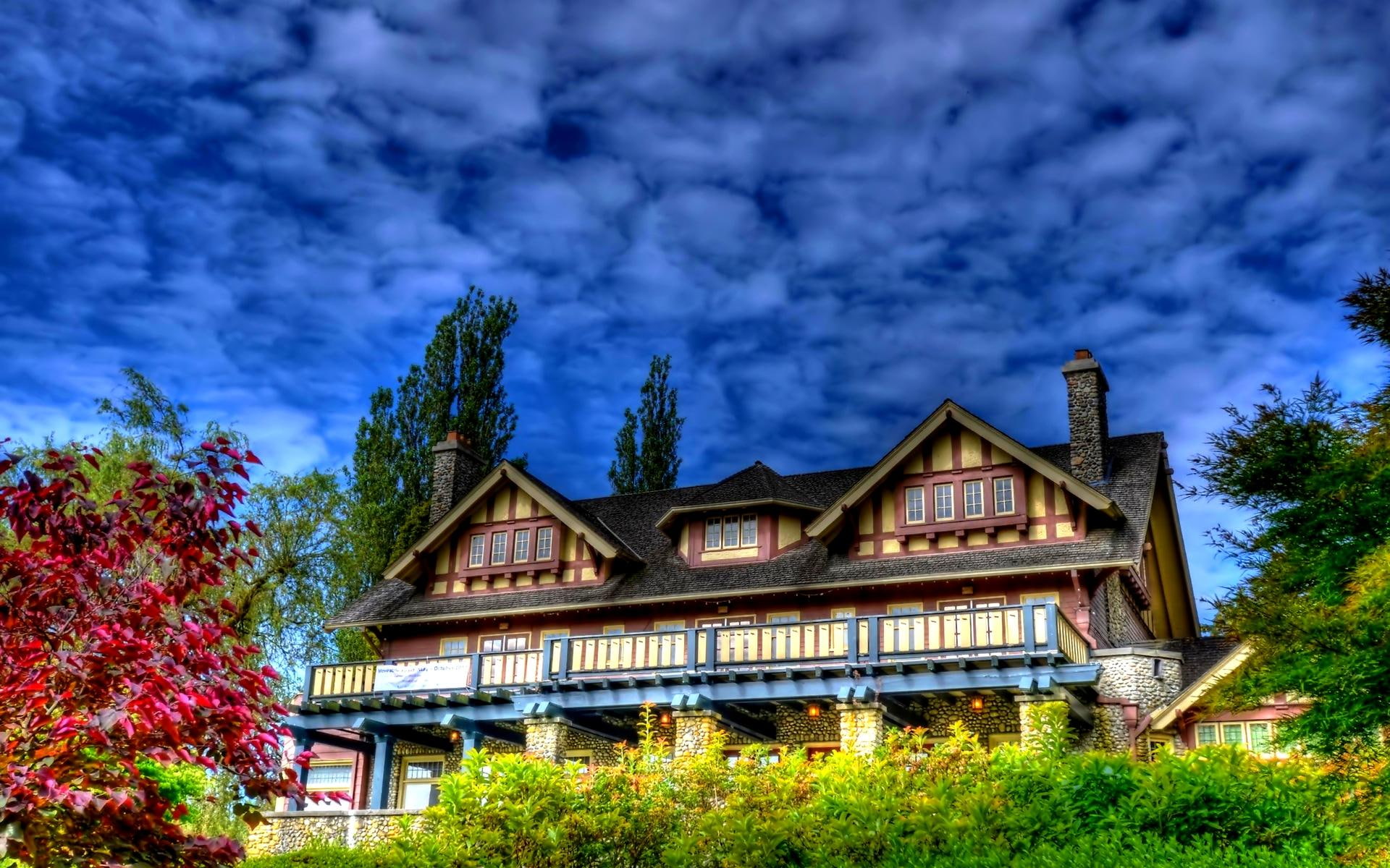 sweet, architecture, home, nature and landscapes, garden, 1080P, house, HD Wallpaper