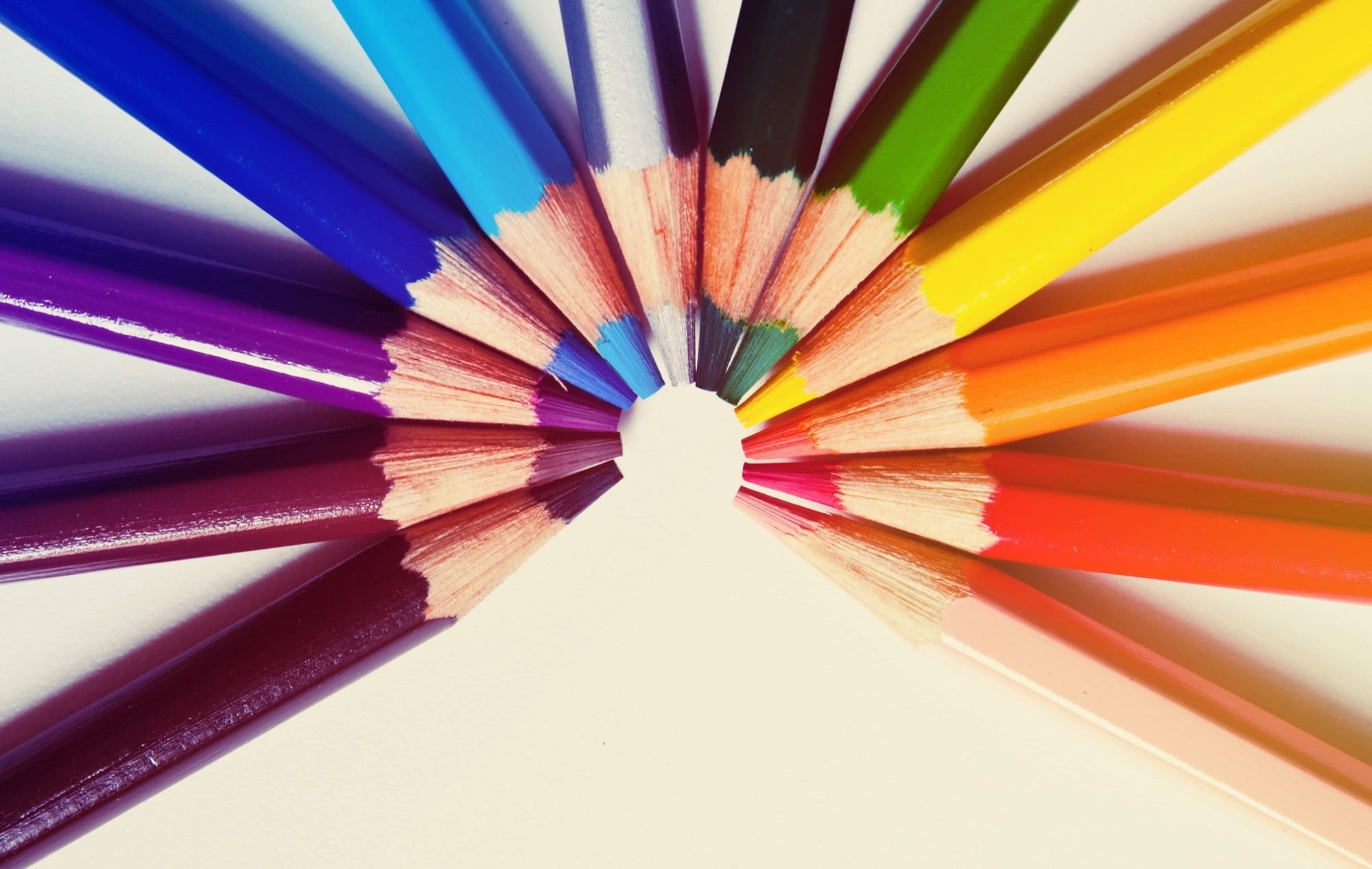 drawing, assorted, tips, multi colored, romantic, wooden, table, arrangement, color, large group of objects, colored pencils, writing instrument, close-up, HD Wallpaper