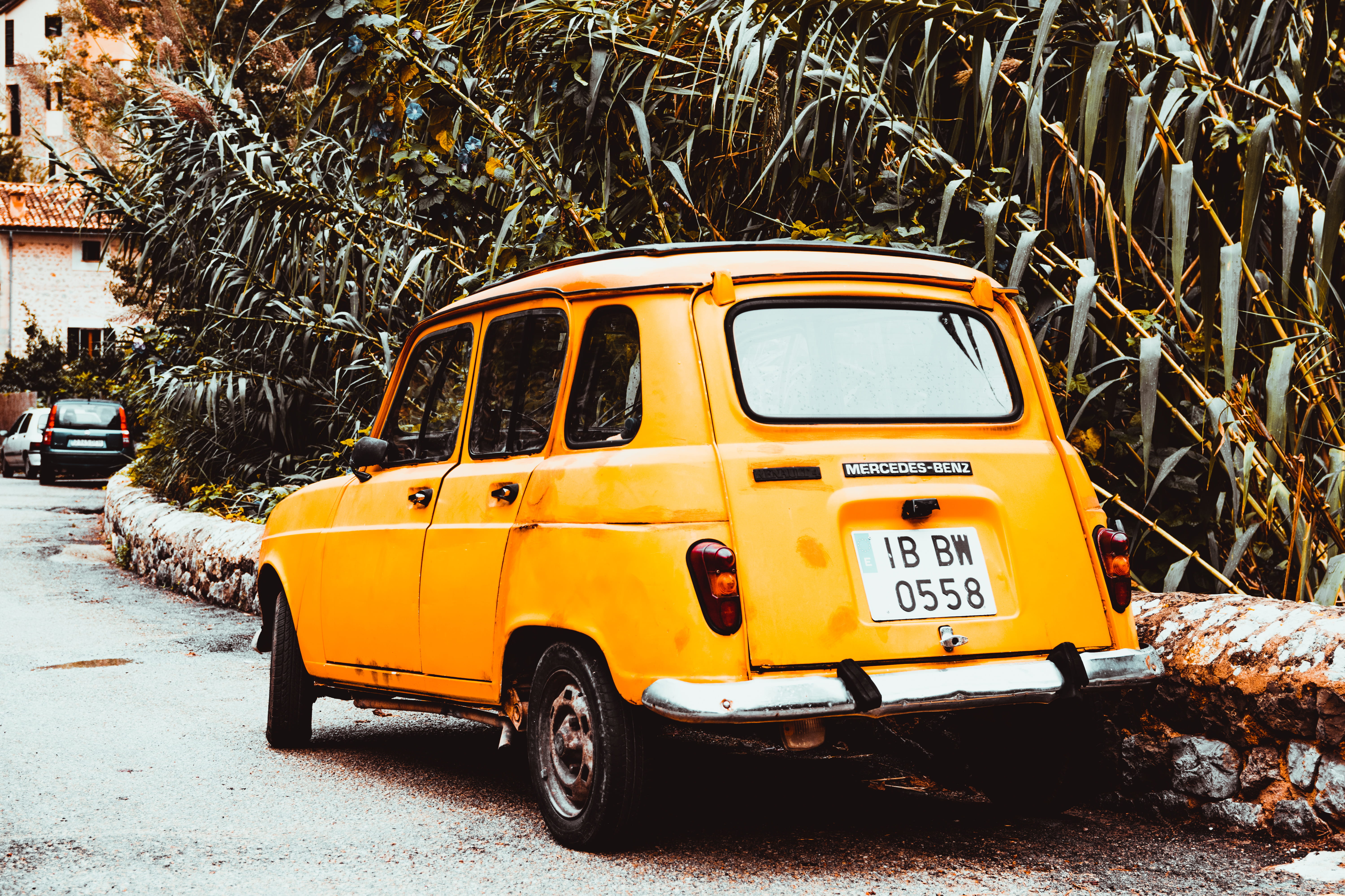 yellow, land vehicle, plant, automotive, industry, classic, side, drive, vehicles, mode of transportation, transportation system, retro styled, street, HD Wallpaper
