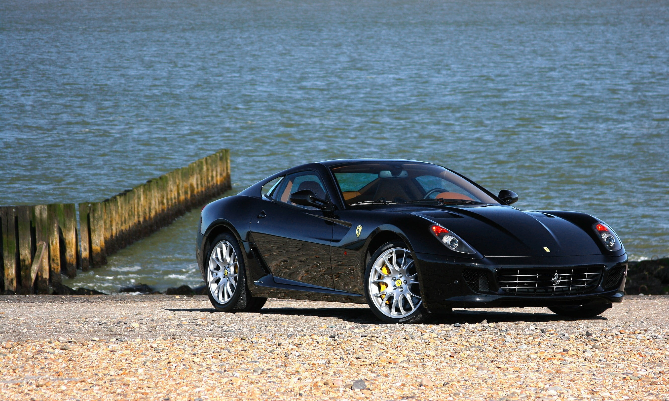 ferrari, speed, water, nature, sport, land, modern, land Vehicle, lake, no People, tire, day, new, front view, summer, reflection, transportation, road, HD Wallpaper