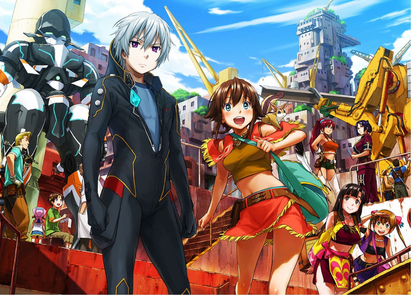 suisei, ridget, melty, bellows, 720P, saaya, ledo, gargantia, pinion, amy, HD Wallpaper