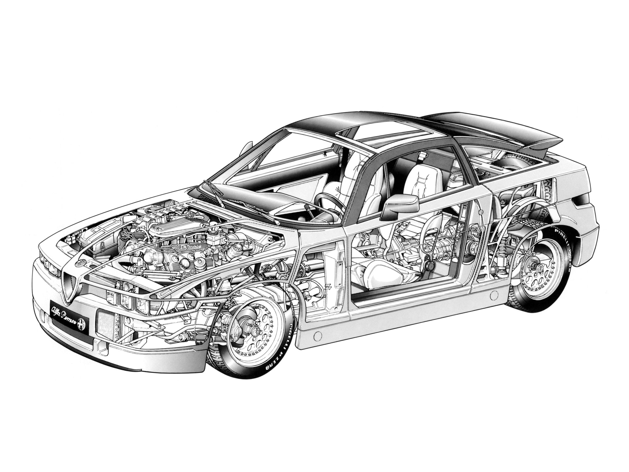 tuning, 3 0, supercar, romeo, 162c, 1080P, e s, alfa, engine, 1989, interior, HD Wallpaper