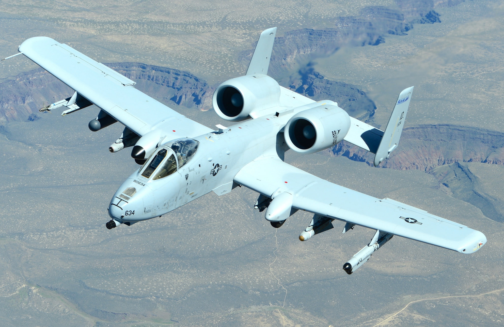 A-10, flight, 1080P, attack, Thunderbolt II, cabin, HD Wallpaper