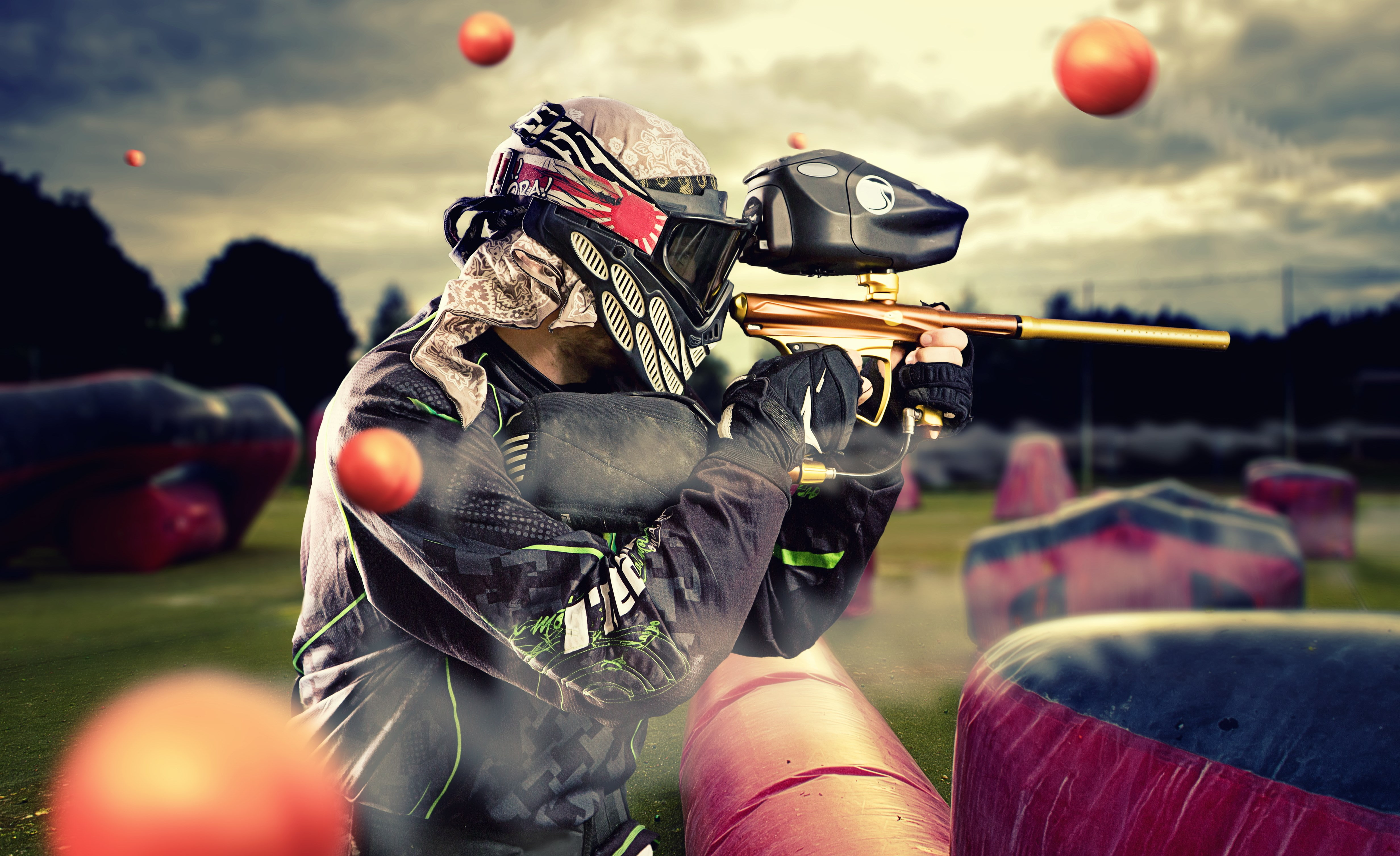 4K, paintball, HD Wallpaper