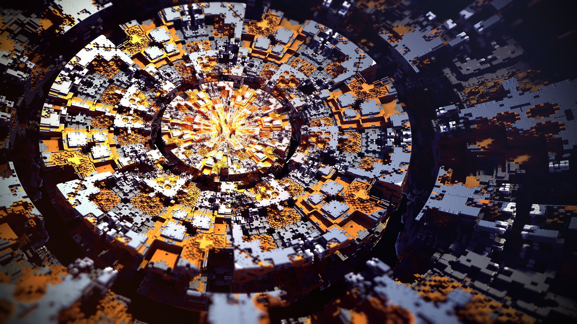 geometric shape, chandelier, ceiling, nature, lighting equipment, built structure, 1080P, pattern, framed, no people, brown, design, shape, round, directly below, HD Wallpaper
