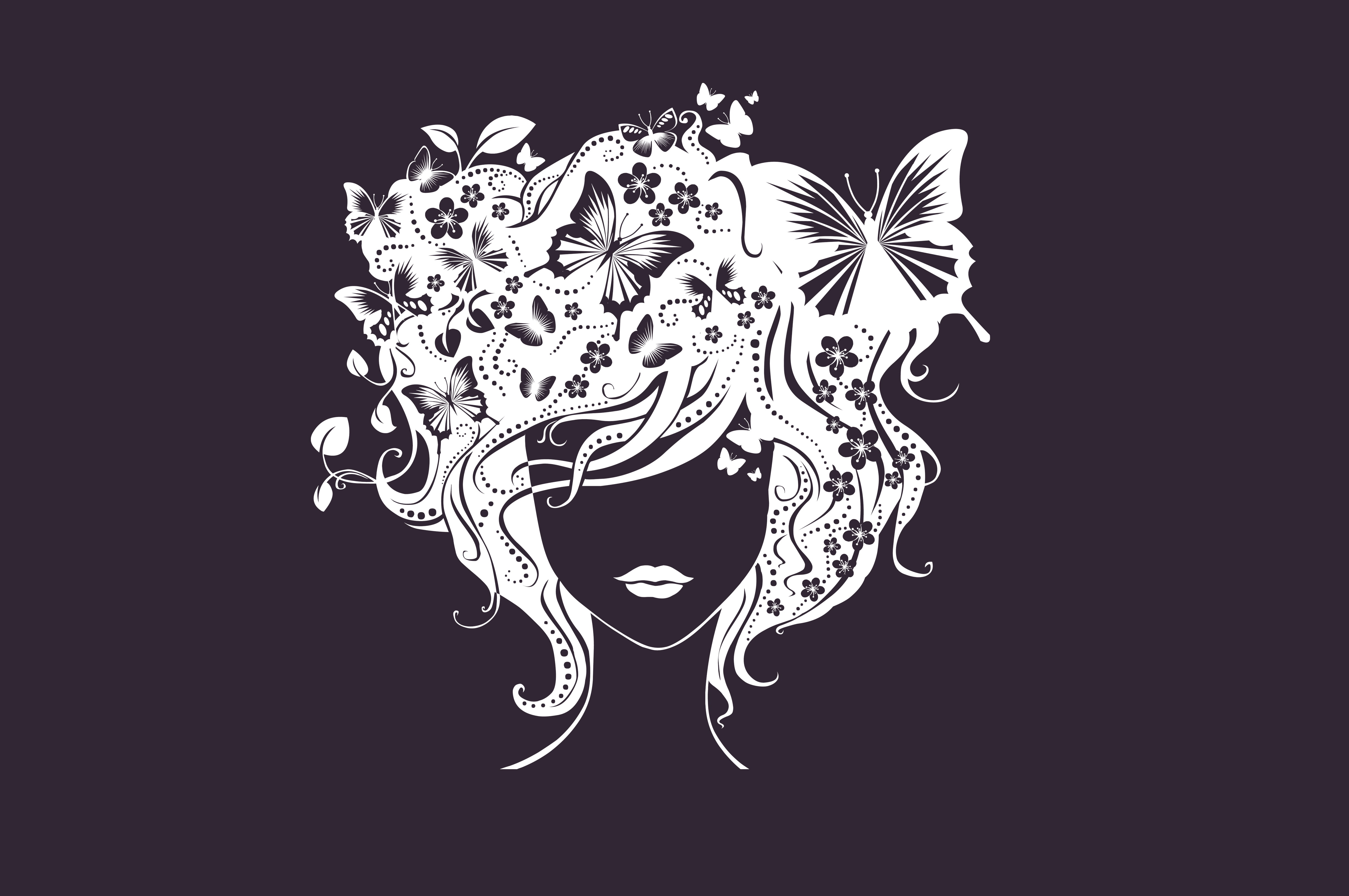 animal themes, swirl, precious gem, pattern, abstract, celebration, studio shot, girl, sky, floral Pattern, ornate, minimalism, 4K, night, hair, backgrounds, HD Wallpaper