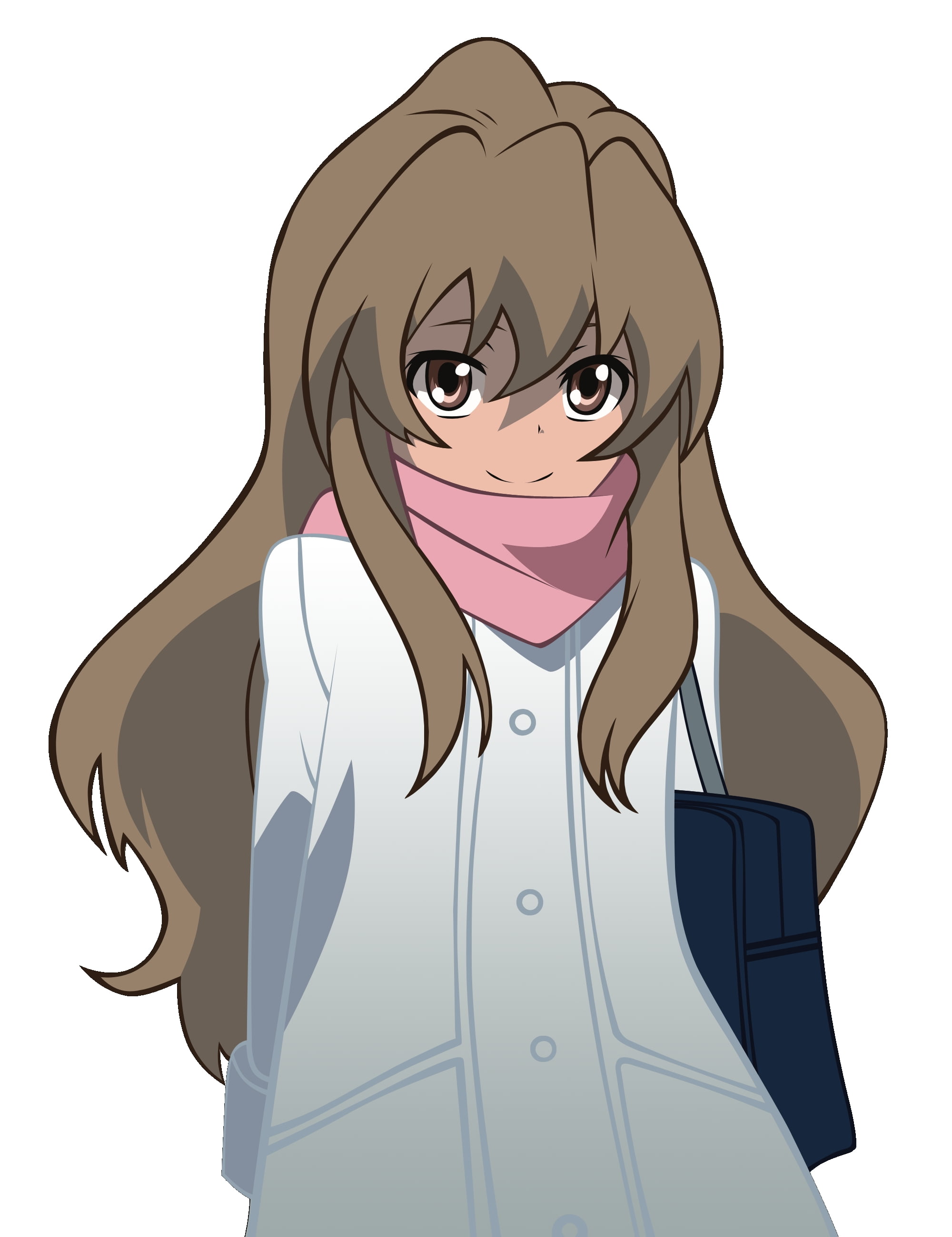 females, lifestyles, smiling, coat, vector, white, cartoon, hand, toradora, aisaka, body part, people, men, contemplation, young Adult, human Face, 2K, Phone HD Wallpaper