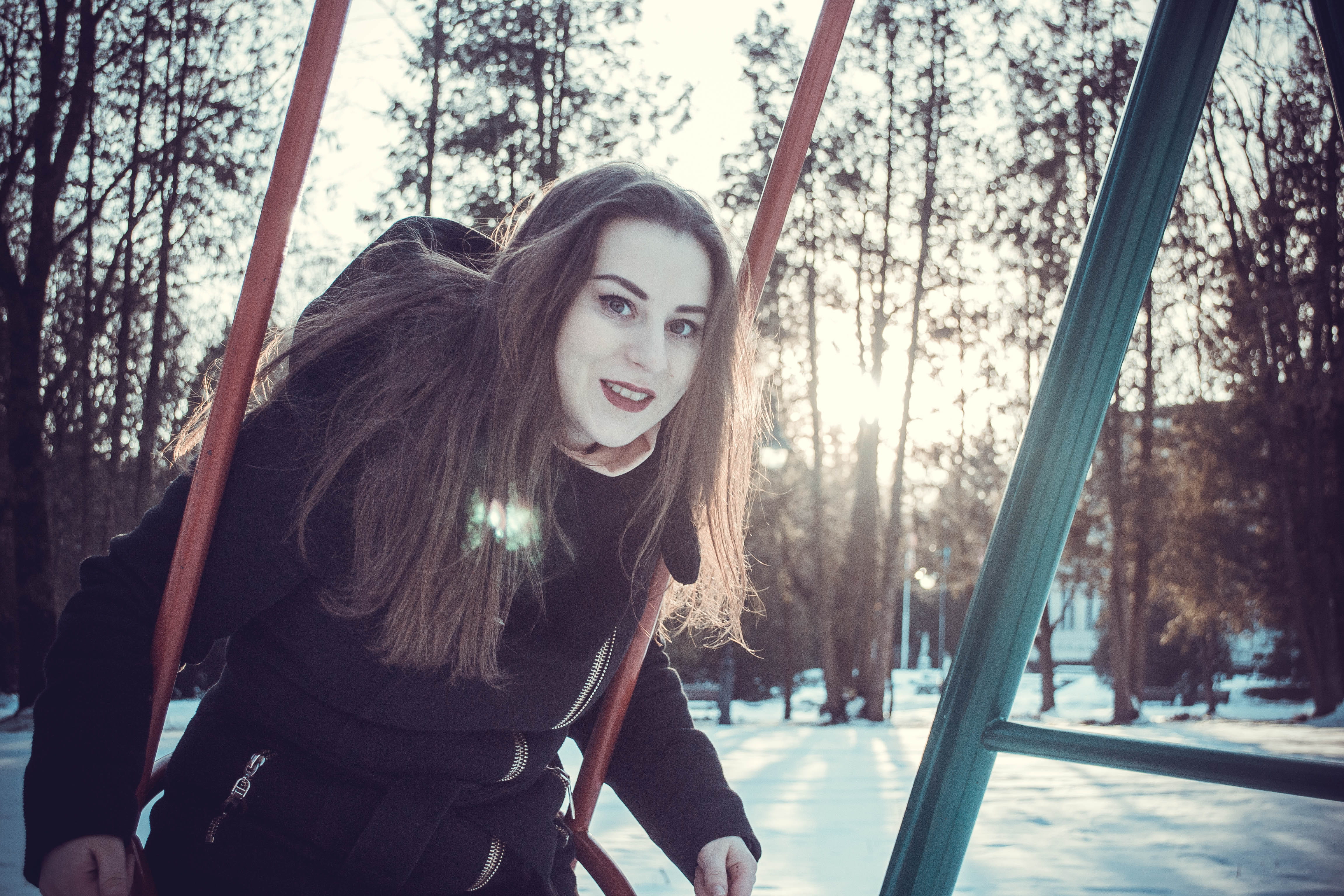 girl boss, photography, swinging, forest, photo shoot, wing, shine, sunshine, standing, real people, plant, young women, hair, day, leisure activity, girl, HD Wallpaper