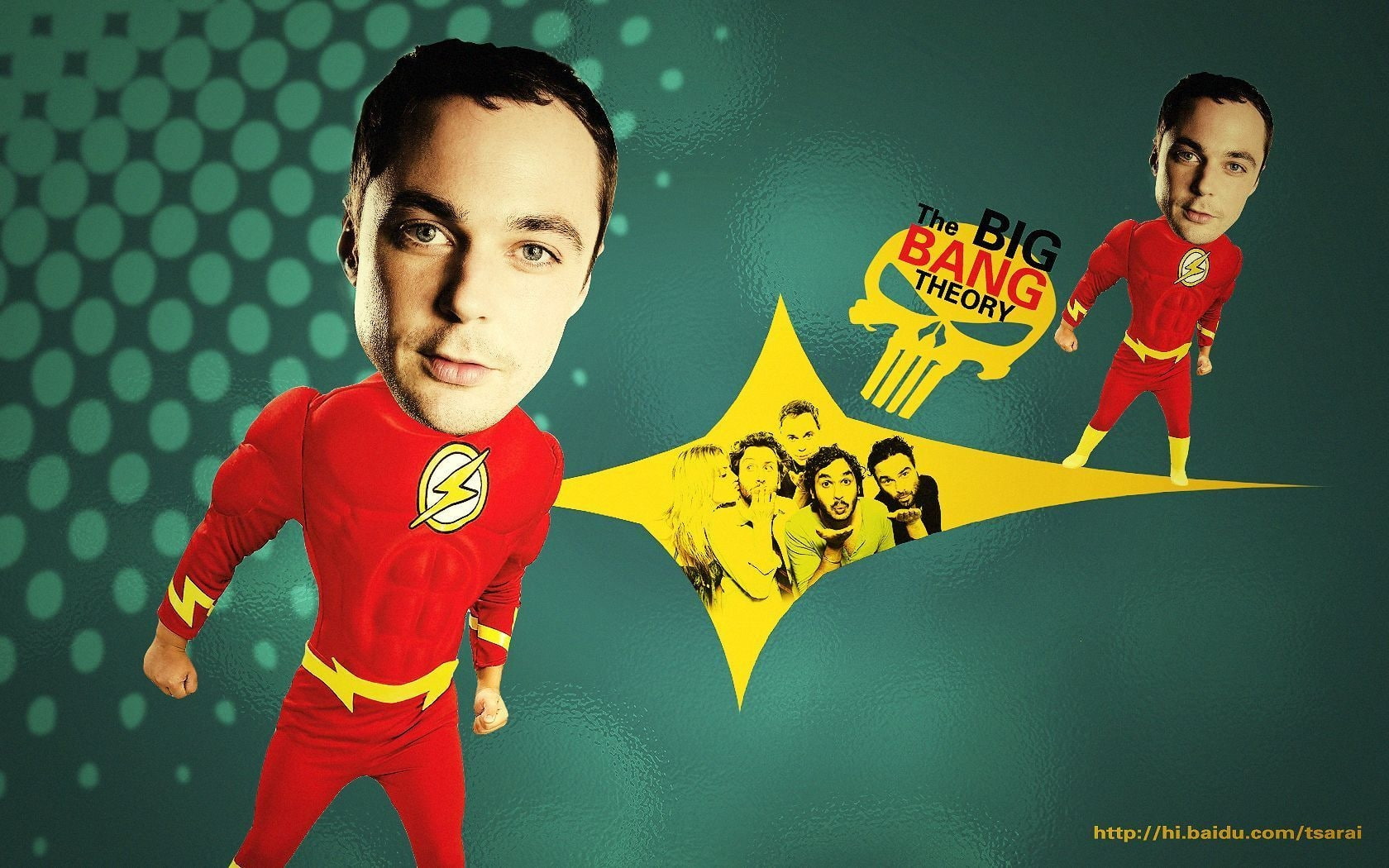 bang, comic, flash, series, tv, hd, art, hero, The Big Bang Theory (TV), parsons, logos, theory, entertainment, 720P, jim, The Flash, shows, big, HD Wallpaper