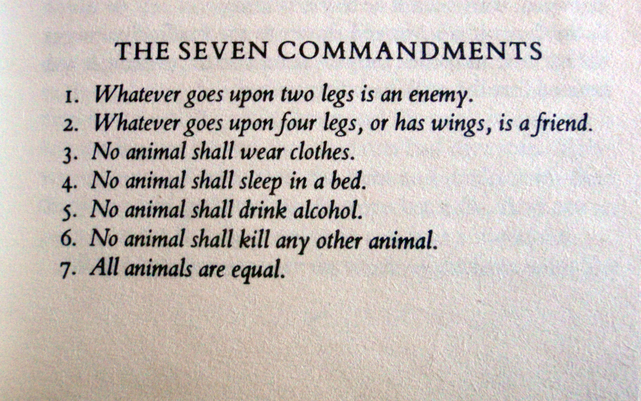 quotes, george, 2K, orwell, commandments, HD Wallpaper