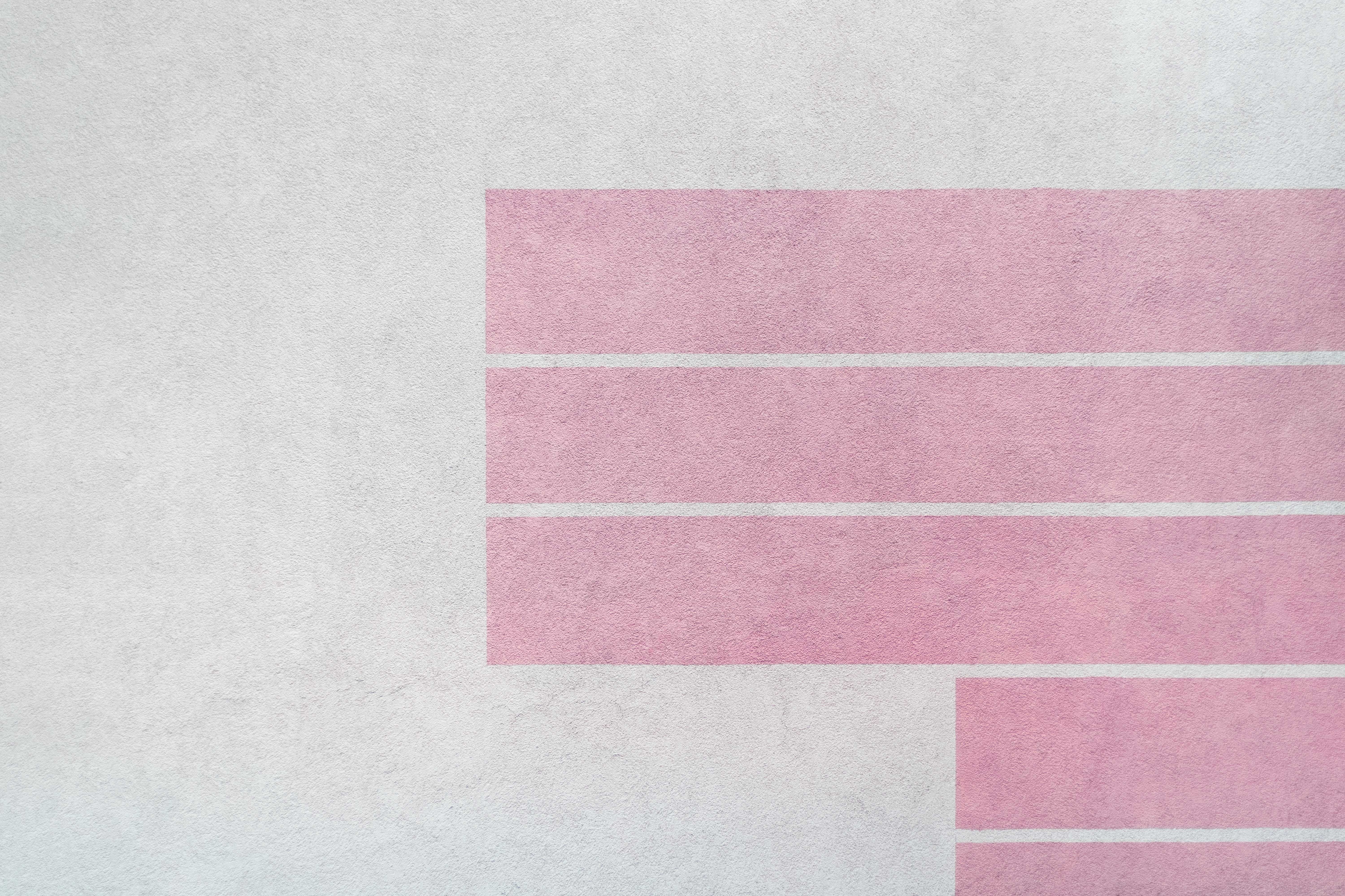 backgrounds, directly above, pink color, design, high angle view, horizontal, white, texture, stripe, no people, abstract, concrete, 5K, paper, grey, pink, HD Wallpaper