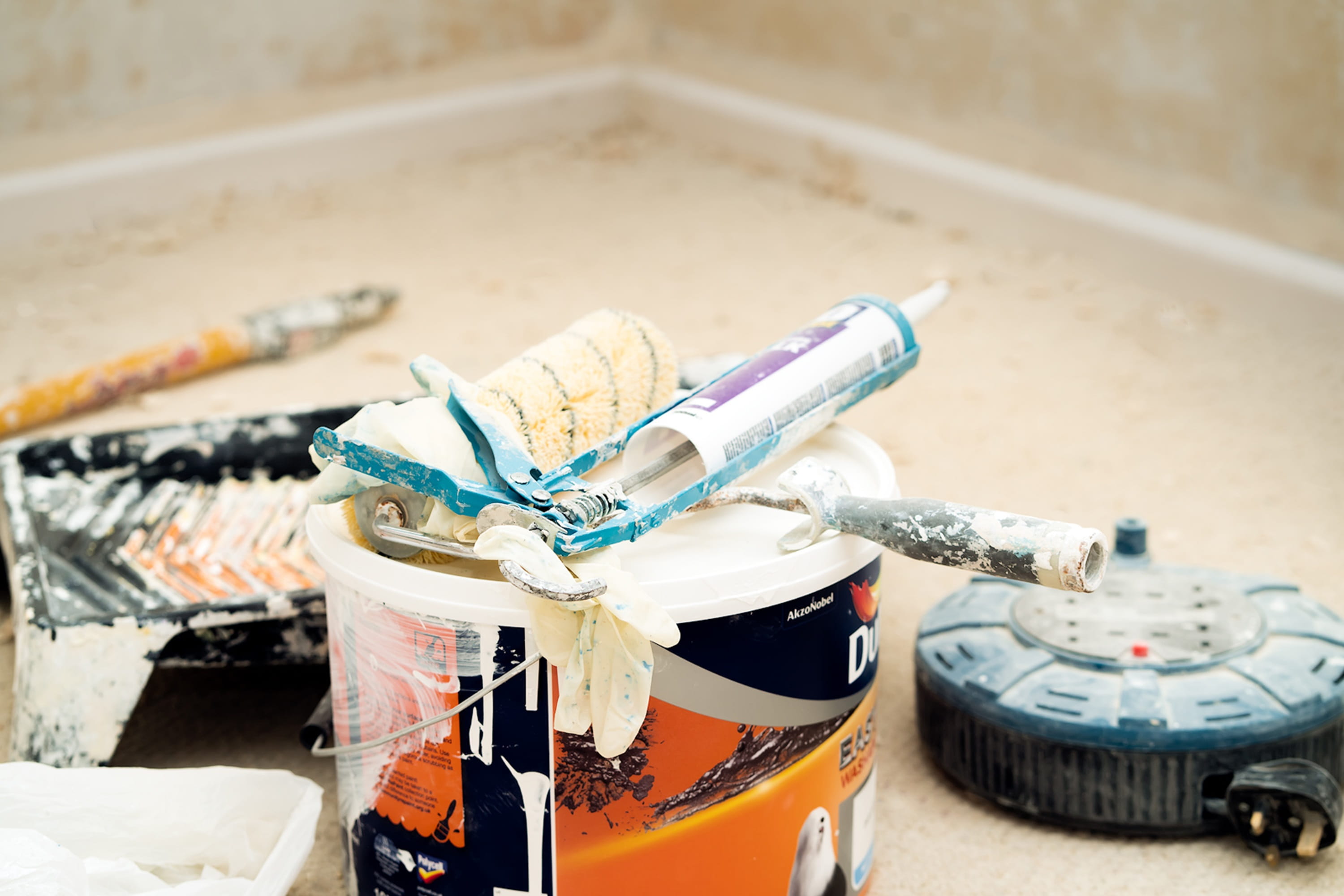 toy, interior painting, container, paint bucket, focus on foreground, paint, security, caulking, close-up, plastering, ribbon, painting, home improvement, HD Wallpaper