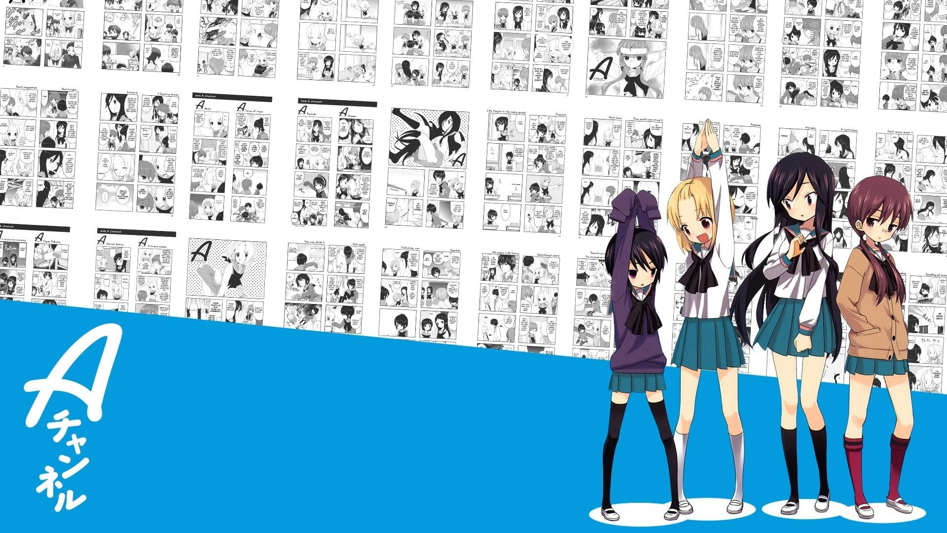 A Channel, Nagisa Tennouji, Run Momoki, Anime, Yuuko Nishi, 1080P, Tooru Ichii, HD Wallpaper