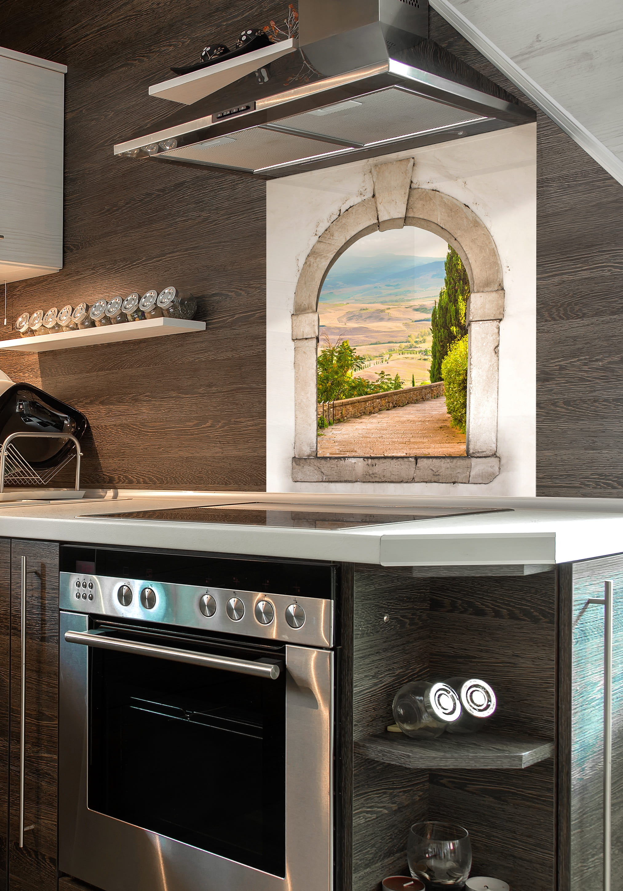 domestic room, indoors, architects, steel, food and drink, household equipment, kitchen counter, design, cabinet, splash backs, home, appliance, 2K, interior, Phone HD Wallpaper