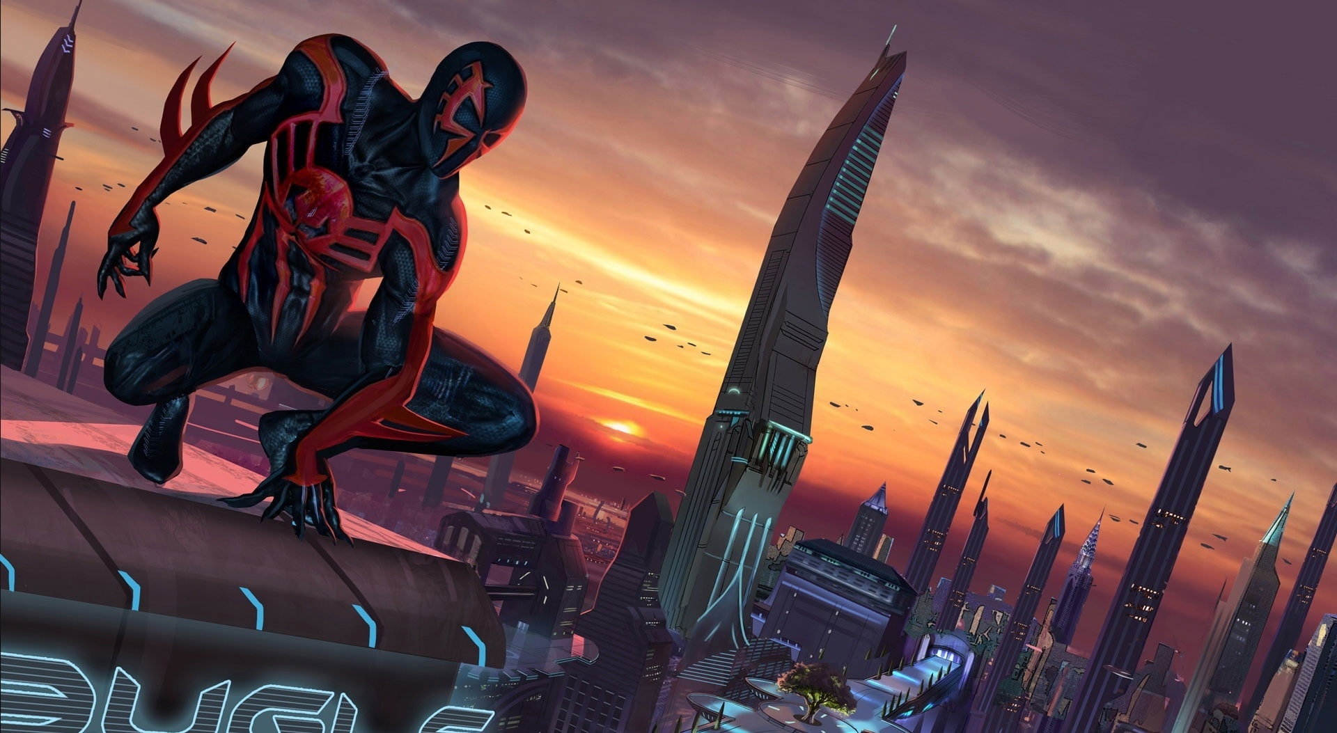 dimensions, shattered, architecture, marvel, air vehicle, full length, 1080P, city, man, sunset, Games, built structure, adult, orange color, HD Wallpaper