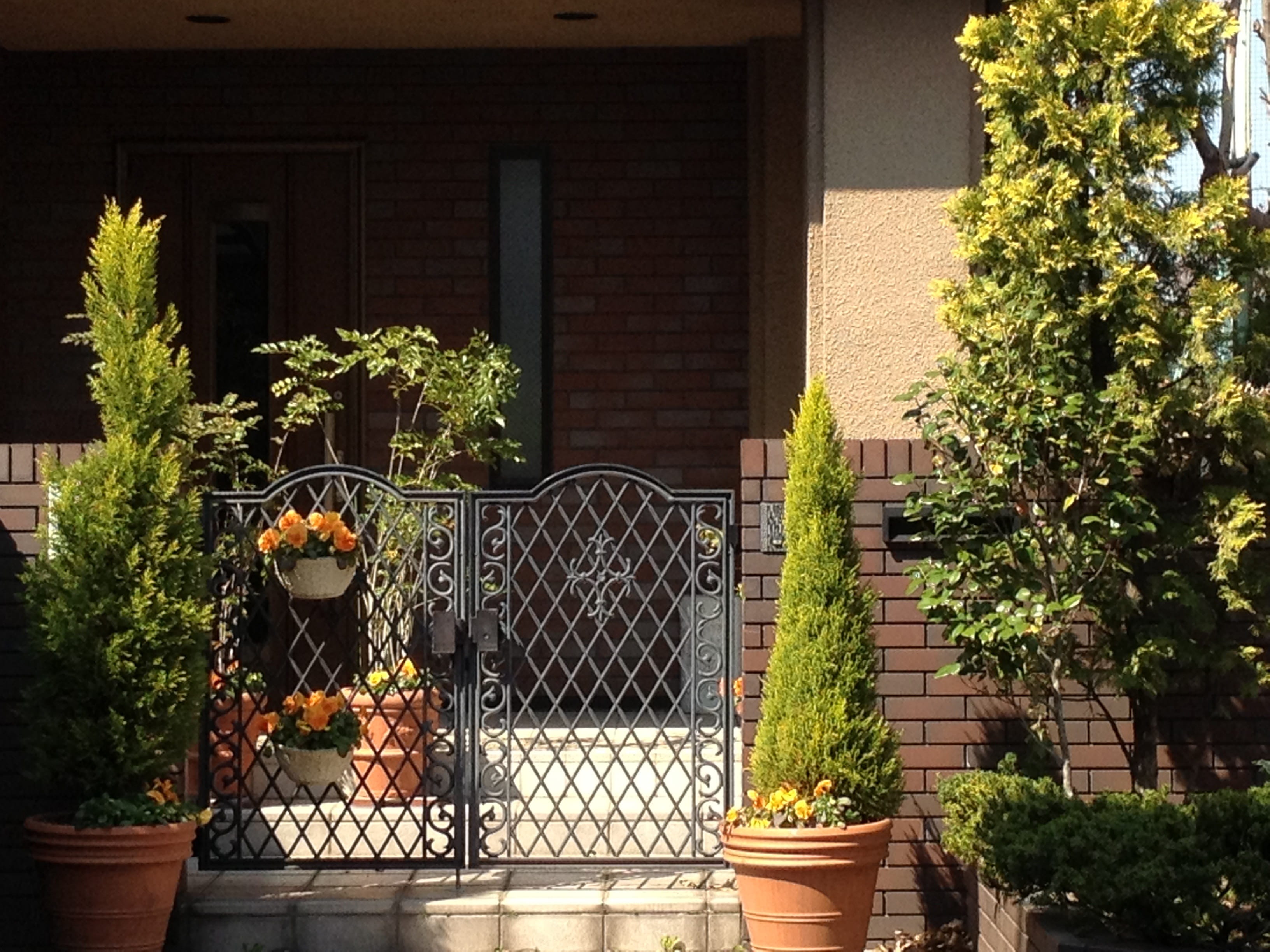 Front, architecture, Detached, building exterior, house, potted plant, fence, front or back yard, growth, built structure, the front of the plant, Plant, HD Wallpaper