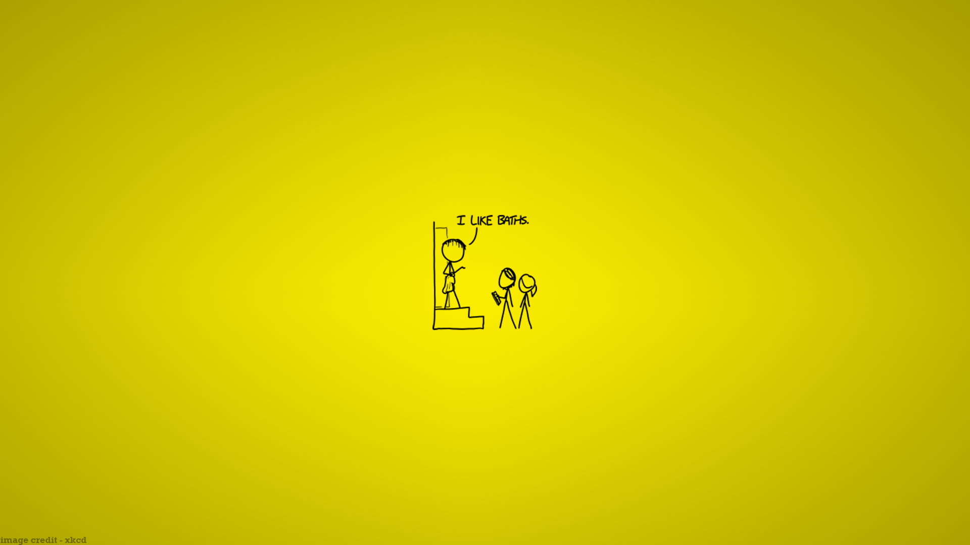 no people, xkcd s, western script, close-up, architecture, text, built structure, yellow, creativity, colored background, simplicity, silhouette, copy space, HD Wallpaper