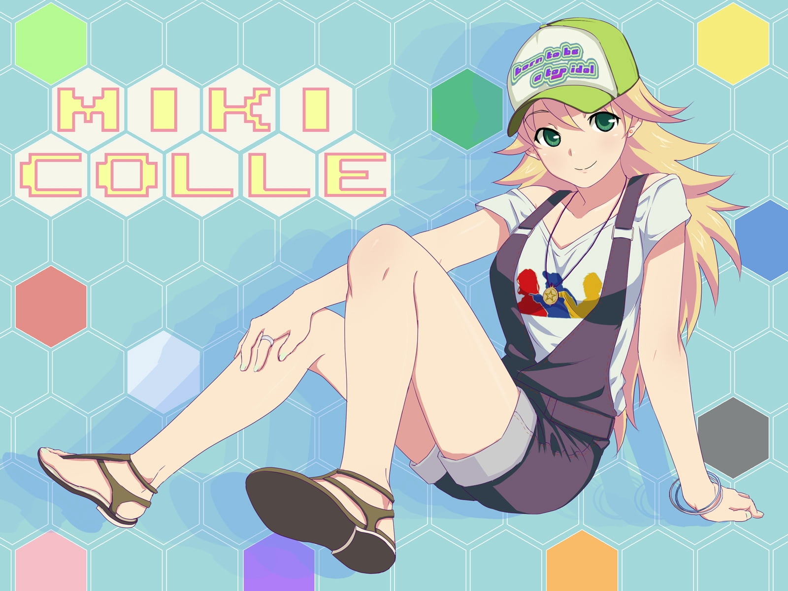 elegance, real people, emotion, indoors, hat, cartoon, one person, blue, backgrounds, smile, front view, teenager, lifestyles, girl, computer Graphic, fashion, HD Wallpaper