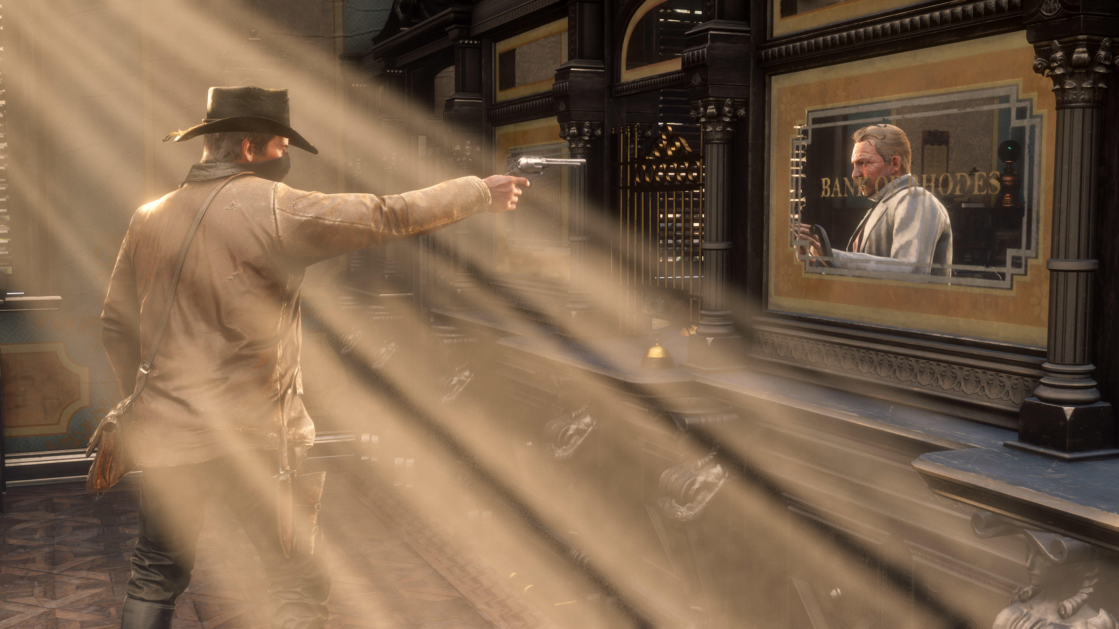 motion, aggression, uniform, violence, adult, males, occupation, handgun, people, video games, clothing, anger, Rockstar Games, government, conflict, 4K, HD Wallpaper