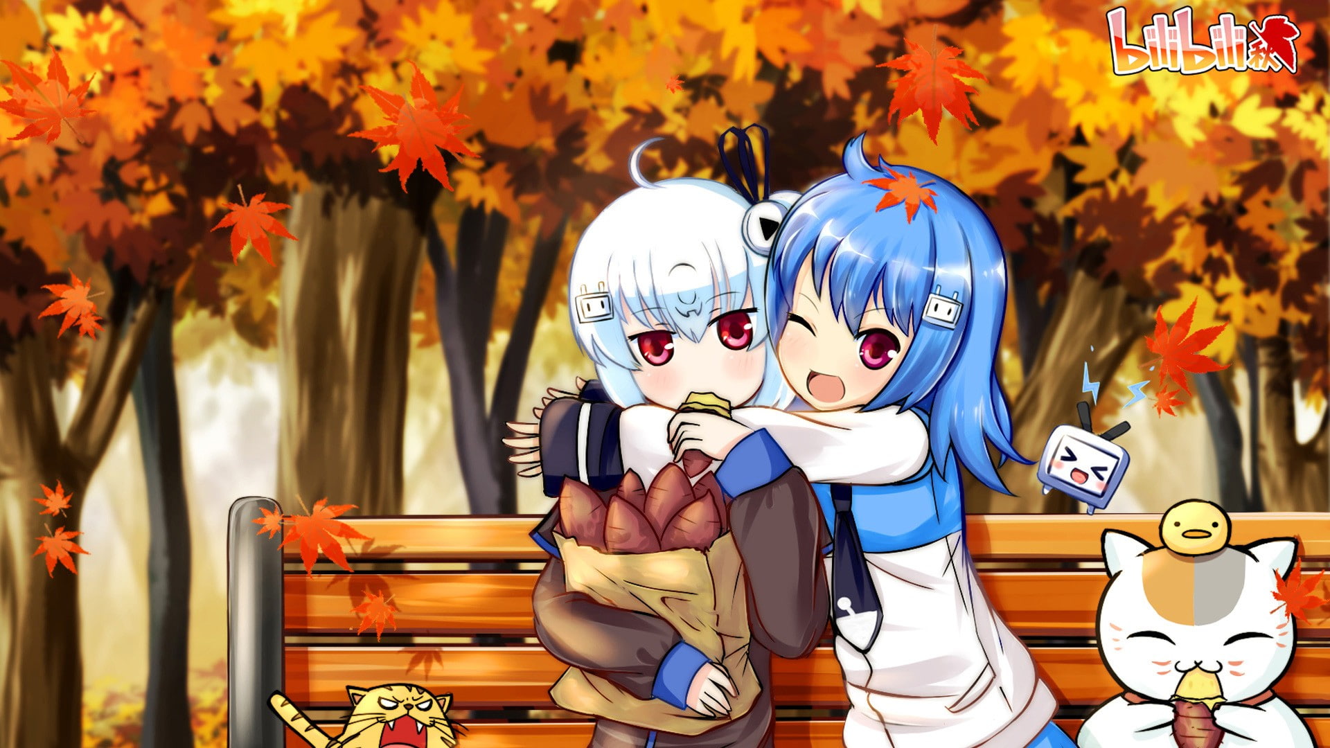 childhood, nature, people, day, lifestyles, creativity, outdoors, focus on foreground, art and craft, bilibili, plant, leisure activity, front view, autumn, HD Wallpaper