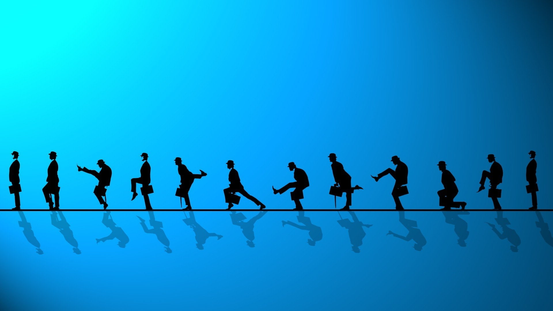teamwork, silhouette, swimming pool, people, group of people, real people, clear sky, copy space, reflection, leisure activity, crowd, sky, in a row, women, HD Wallpaper