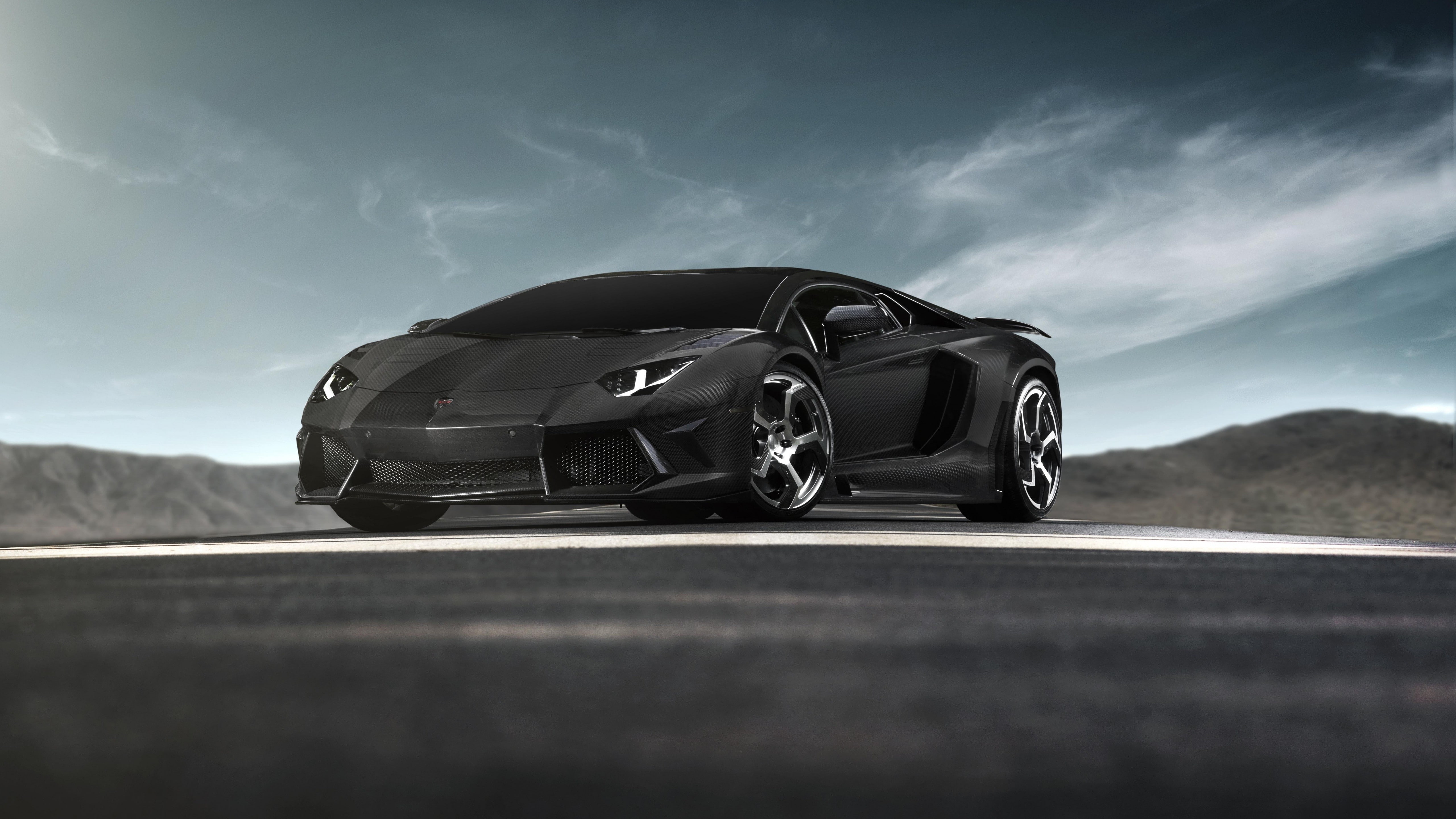 aventador, lamborgini, black, carbon, supercar, 5K, lamborghini, gallardo, HD Wallpaper