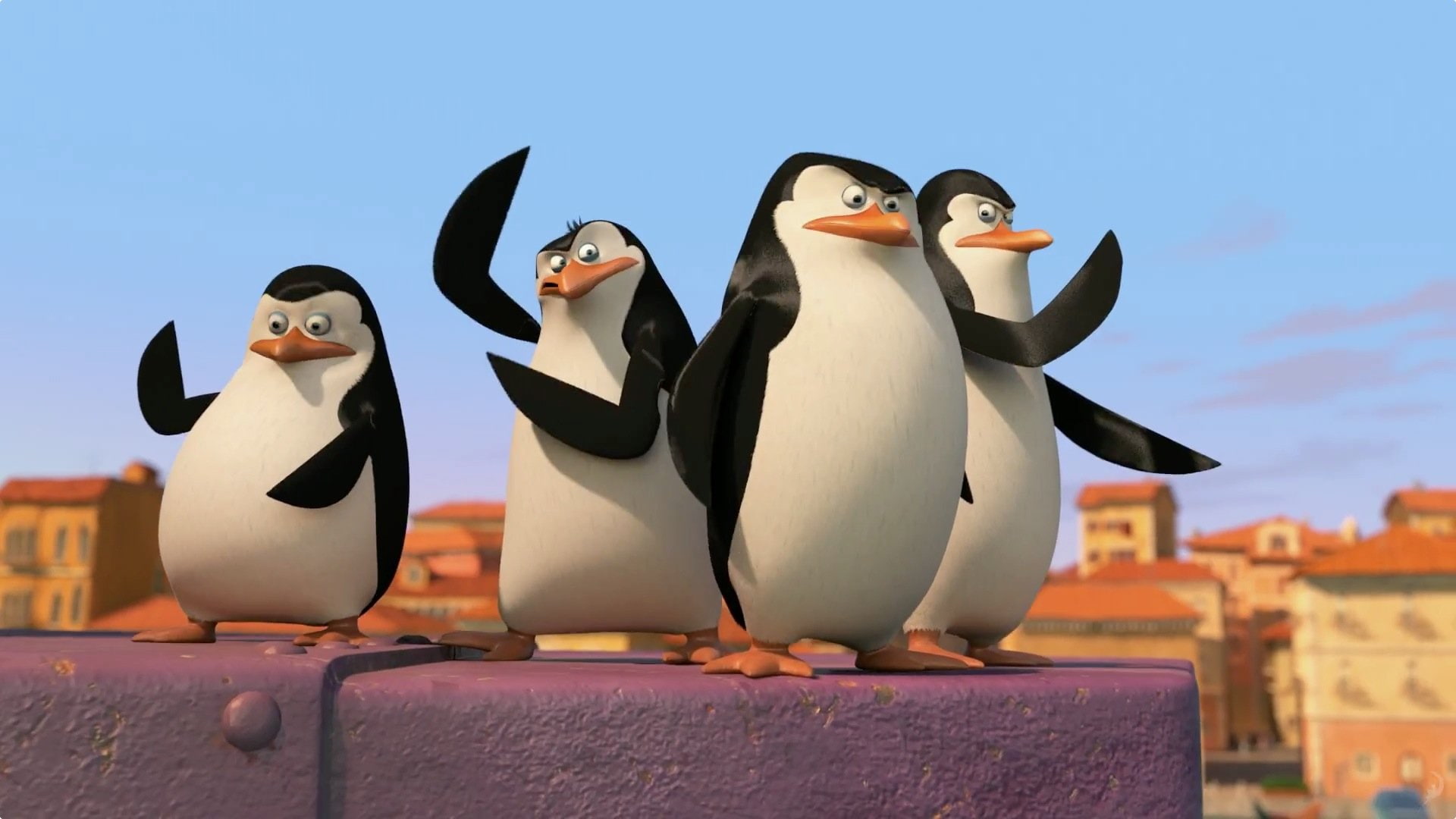 1080P, penguin, cartoon, comedy, adventure, penguins, family, animation, madagascar, HD Wallpaper