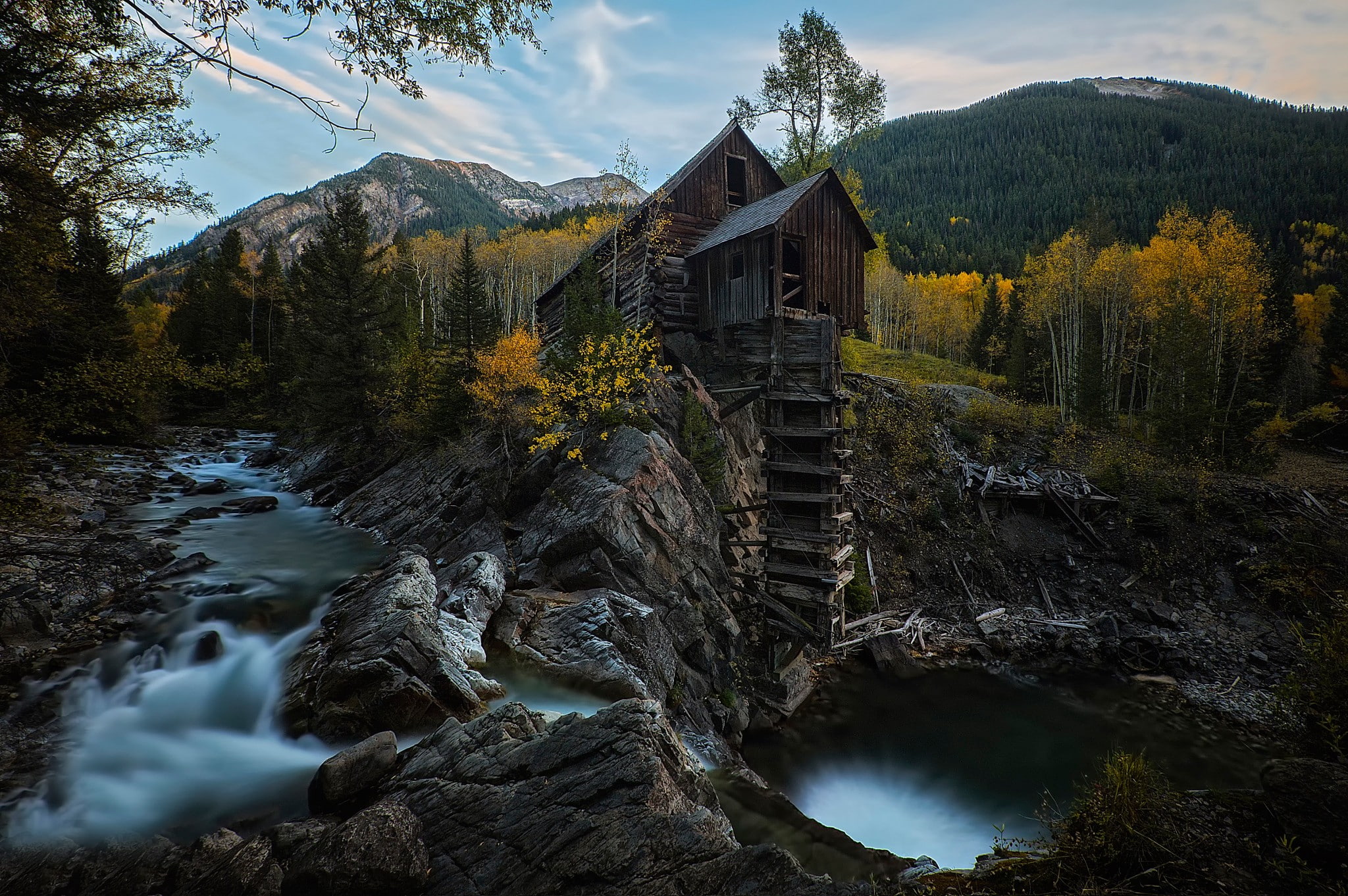 house, National Register of Historic Places, the Colorado River, brown, places, national, historic, 1080P, shed, register, wooden, HD Wallpaper