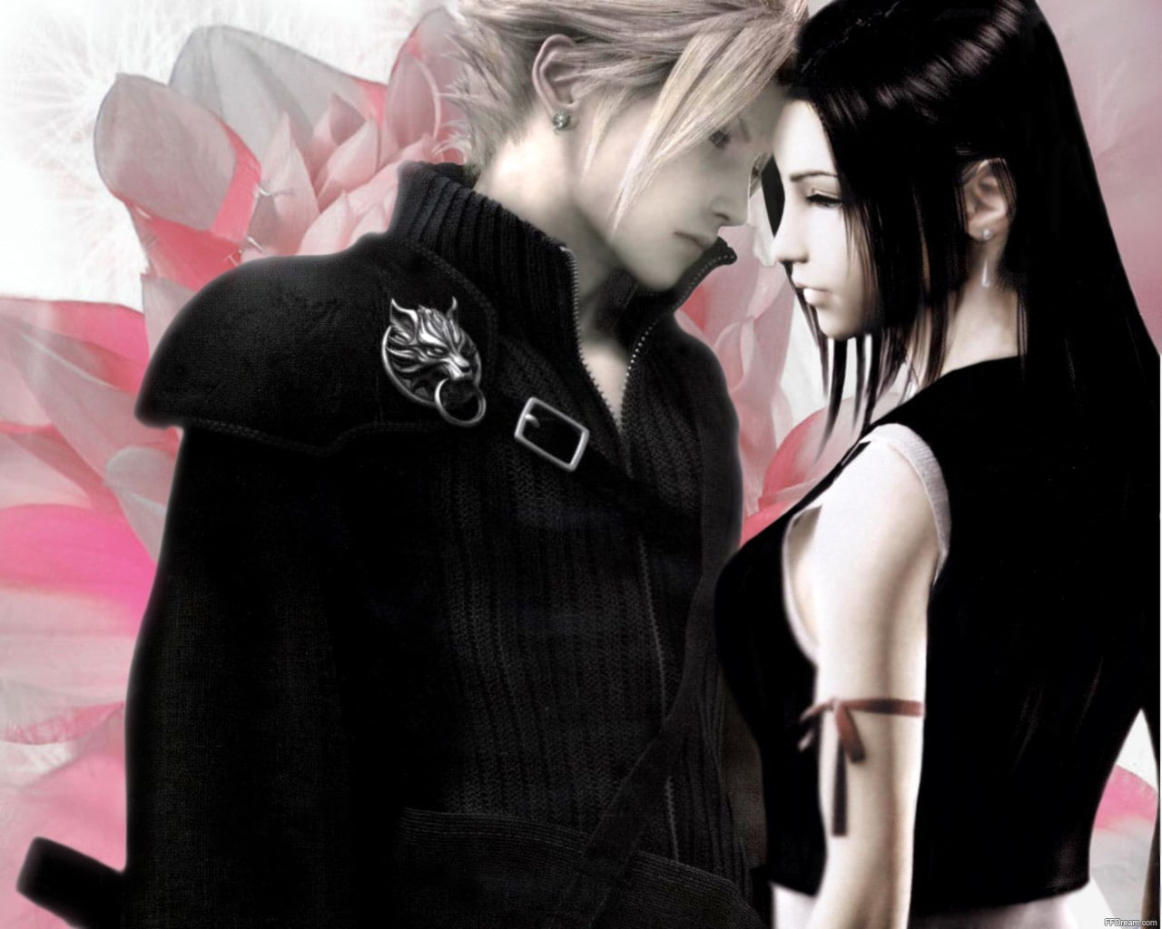 art, lock, entertainment, children, hd, fantasy, advent, movies, strife, vii, tifa, Final Fantasy VII, 720P, love, final, cloud, Final Fantasy, HD Wallpaper