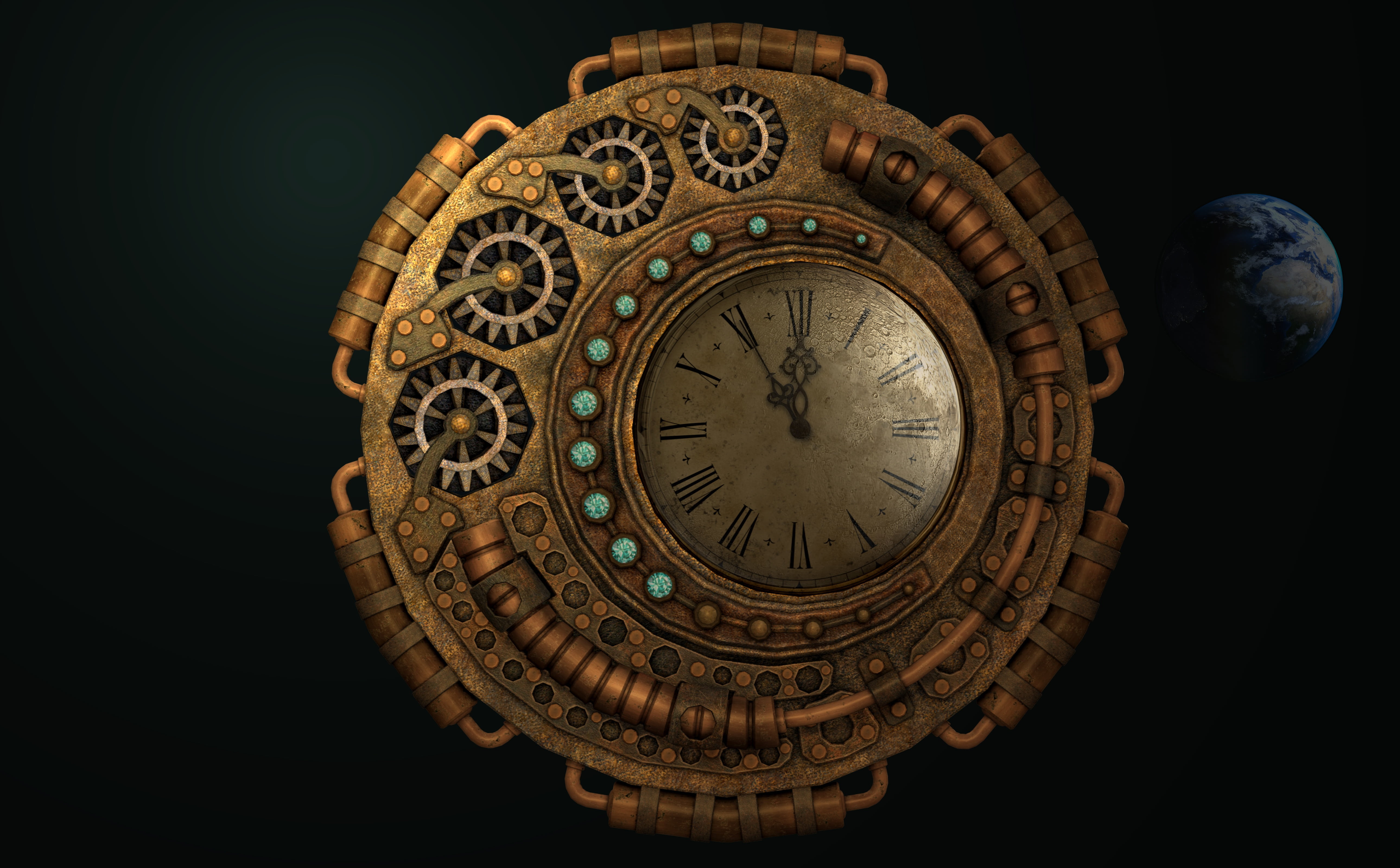 round, movement, past, stainless, history, hour hand, moondial, the past, ornate, geometric shape, old, number, indoors, weathered, accuracy, time running, HD Wallpaper