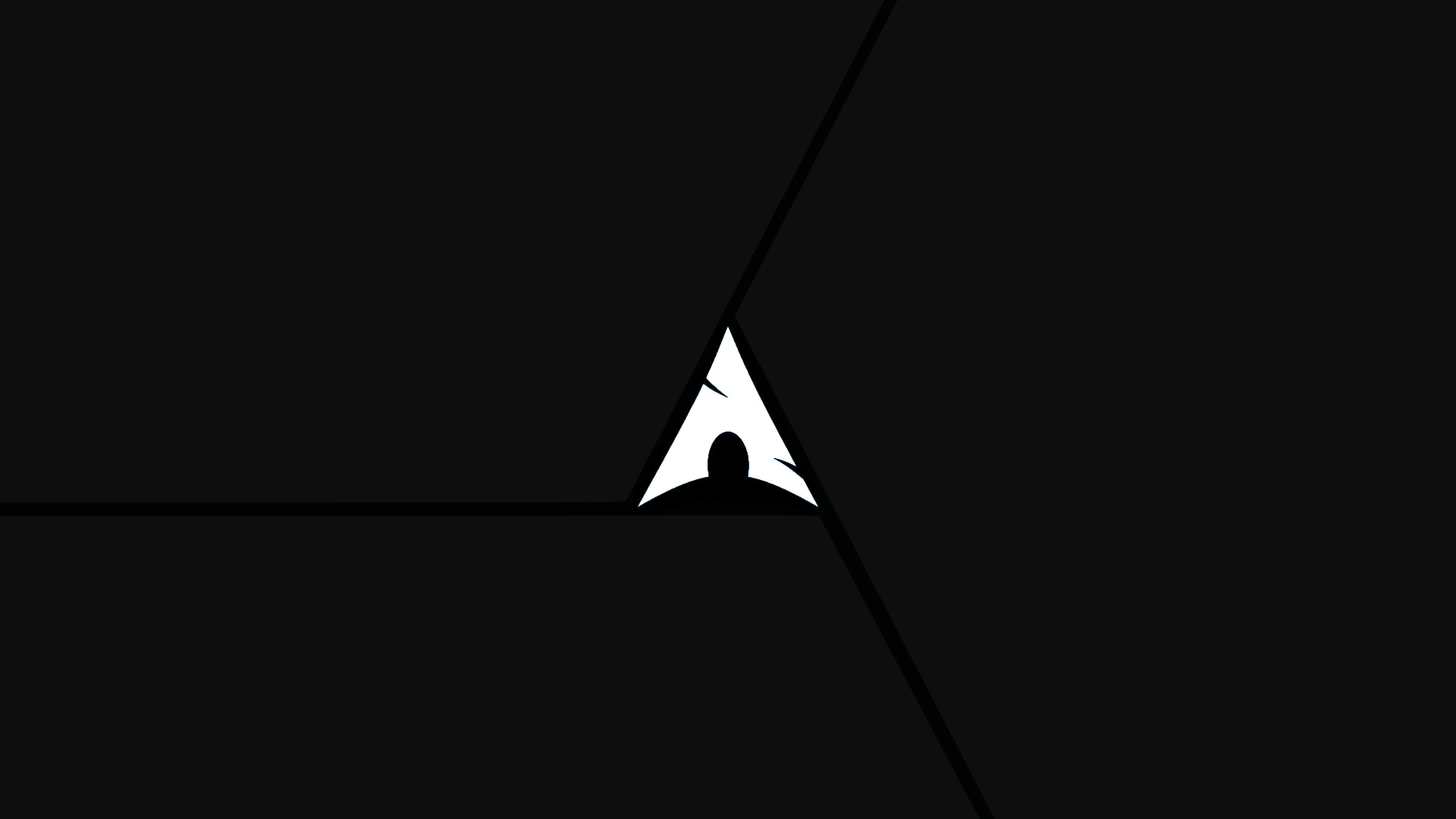 minimalism, Arch Linux, 1080P, digital art, Linux, HD Wallpaper