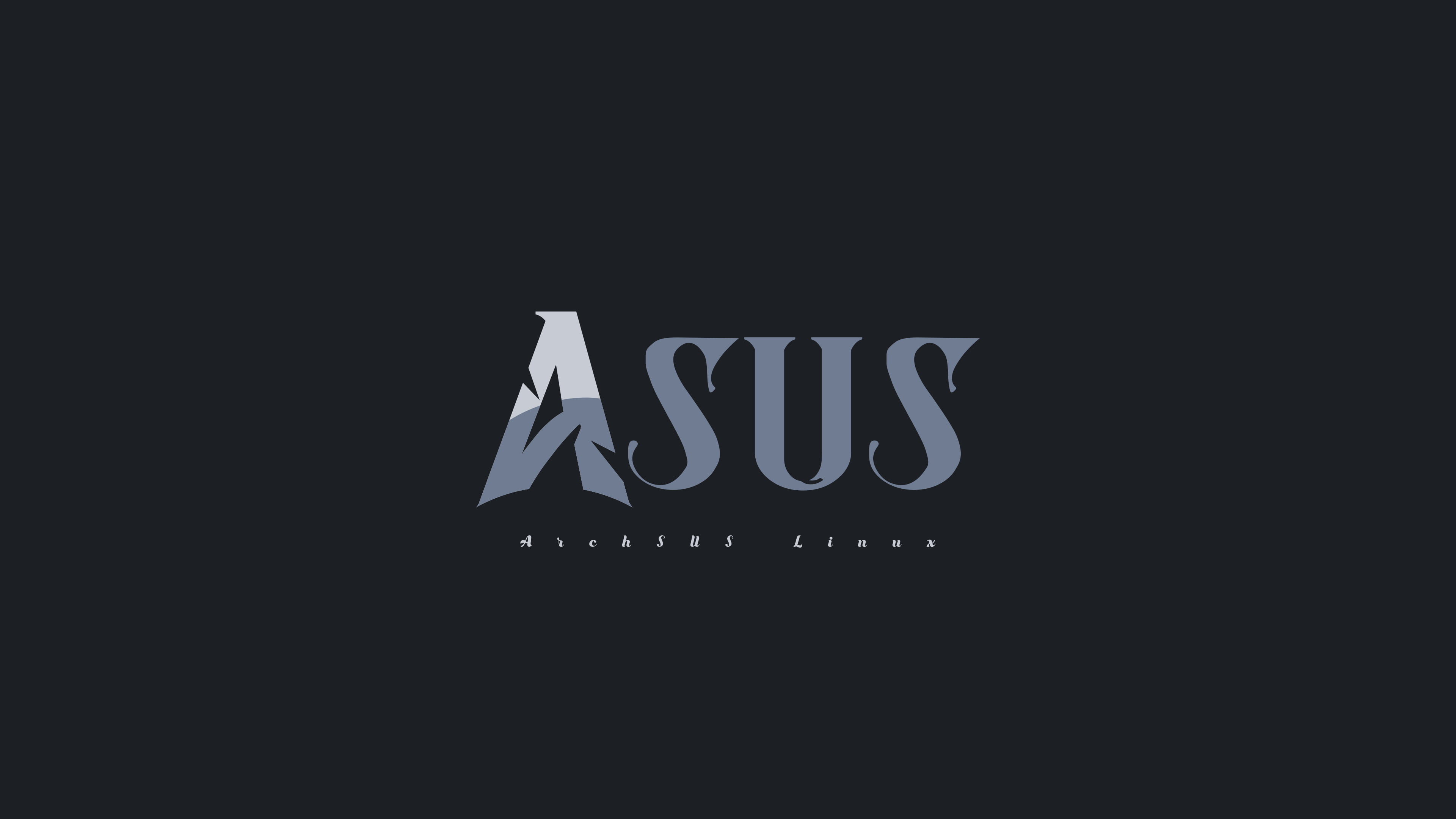 Arch Linux, ASUS, Linux, 4K, logo, minimalism, GNU, HD Wallpaper